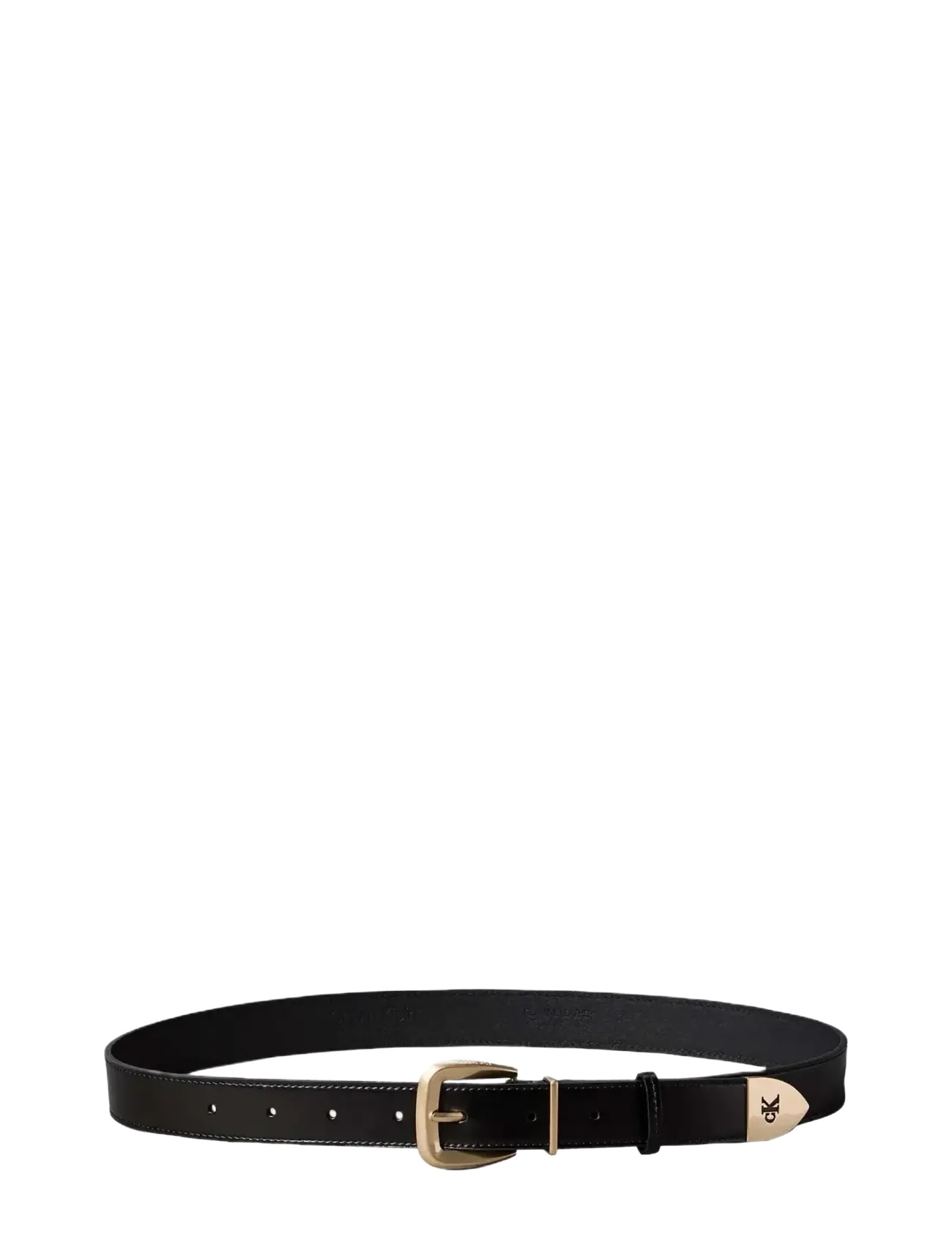 Calvin Klein Hw End Tip Buckle Belt 30Mm, 90, Belts, Schwarz - Casual Belt, Frauen