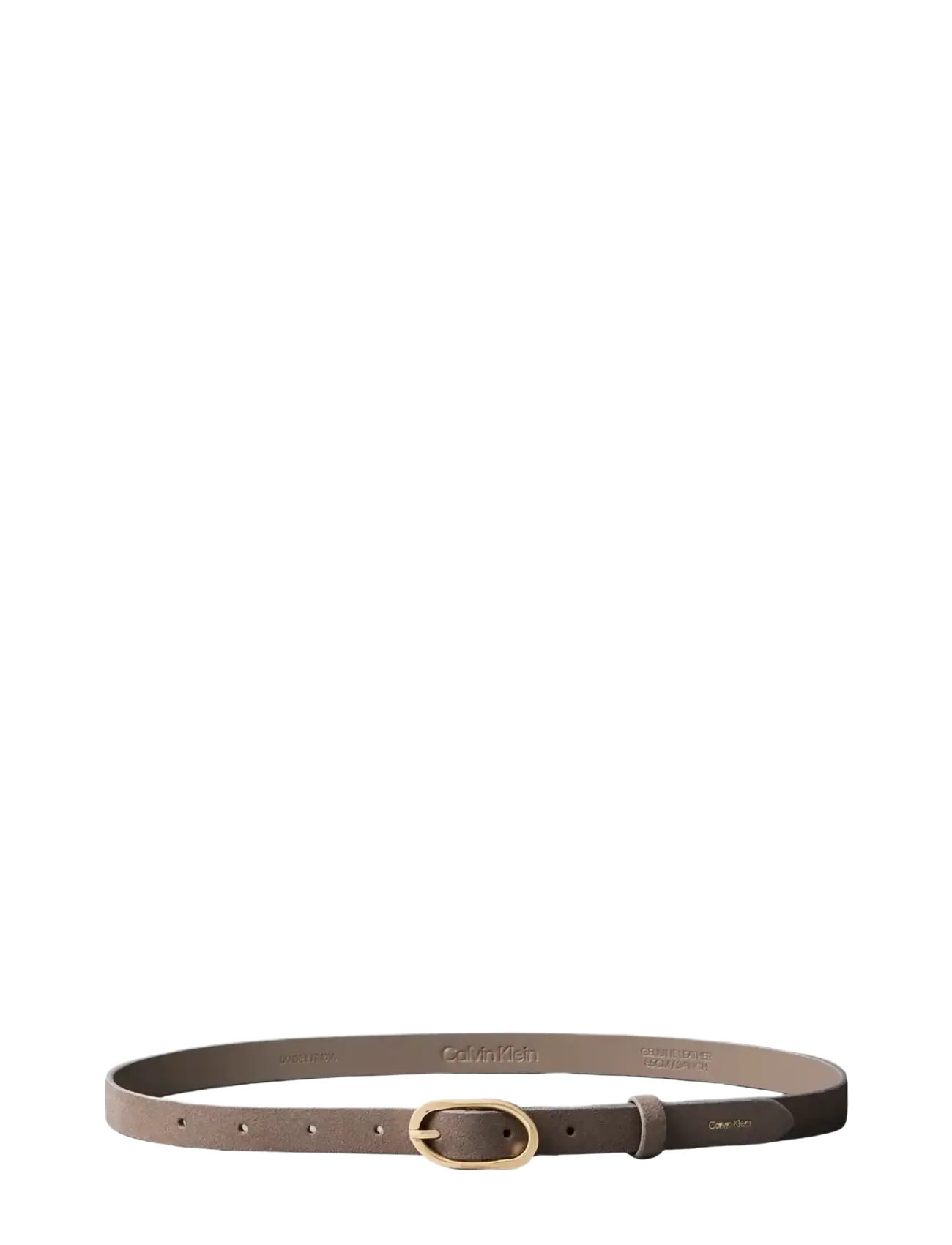 Calvin Klein - ORGANIC BUCKLE SUEDE BELT 20MM - moonstruck - 1