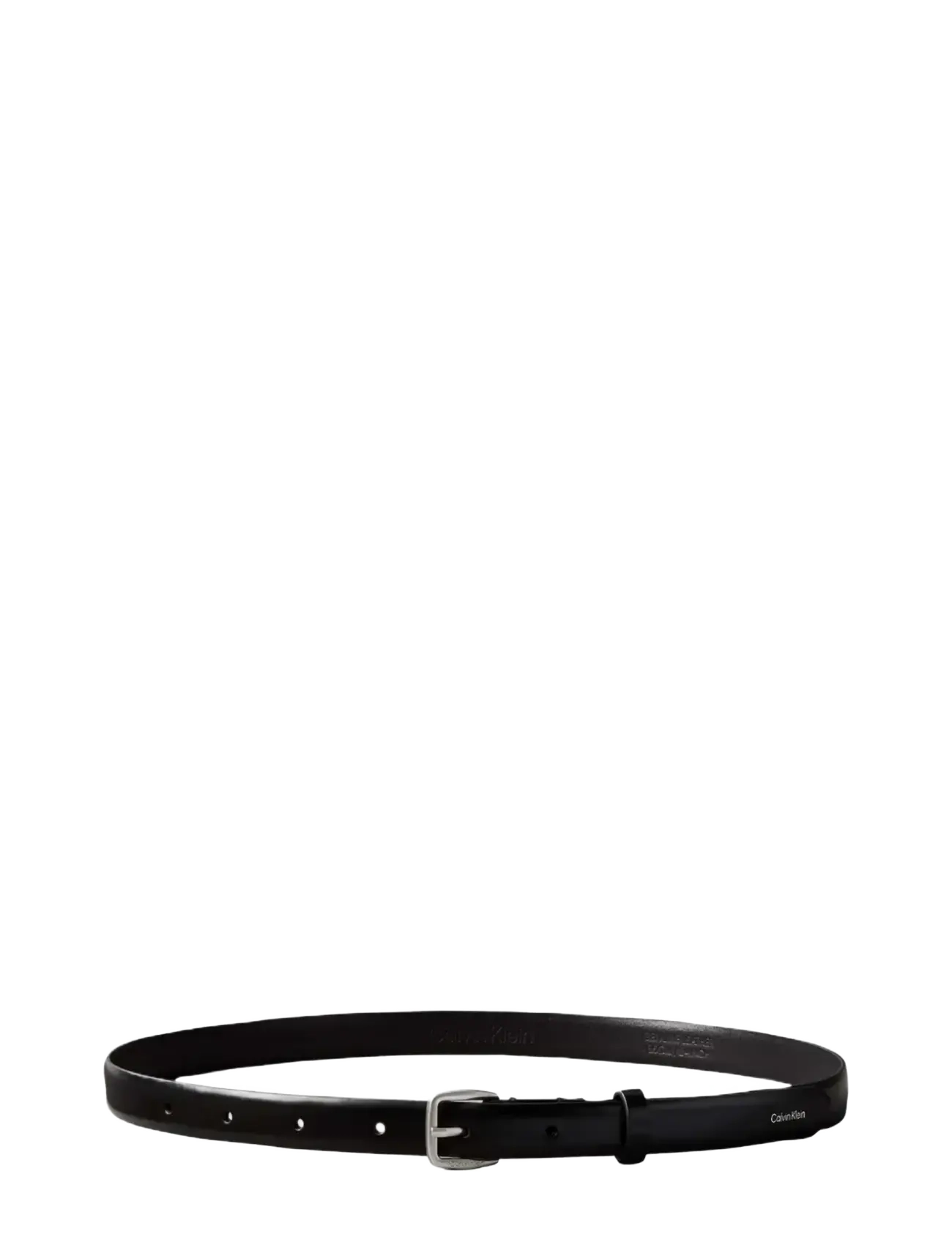 Calvin Klein - ESSENTIAL BUCKLE 20MM - læderbælter - ck black   antique nickel - 1
