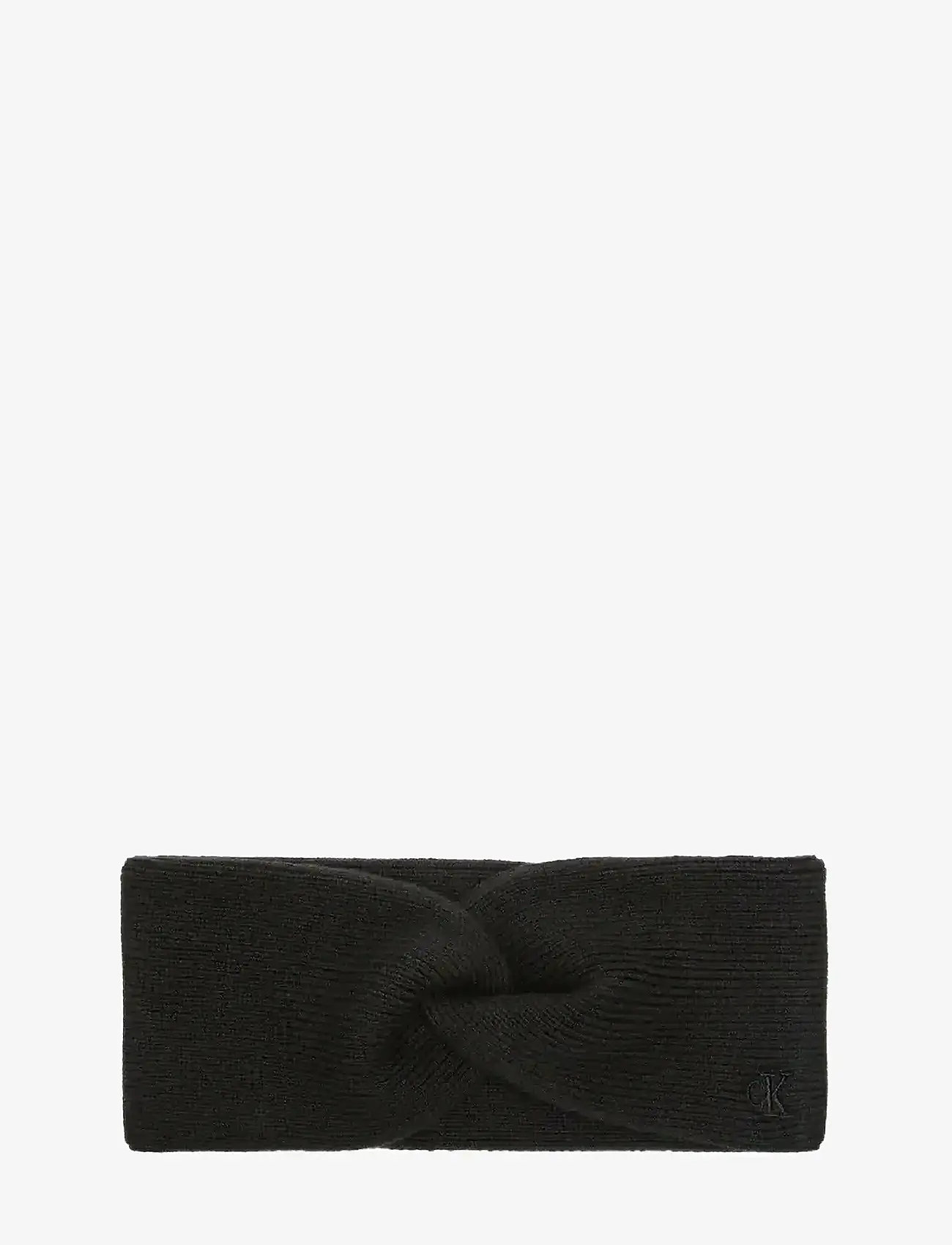 Calvin Klein - CK FINE RIB TWIST HEADBAND - pannband - black - 0