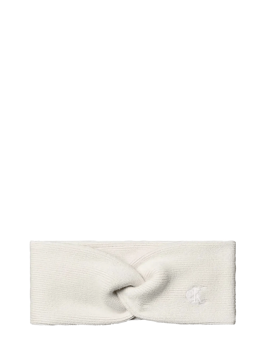 Calvin Klein - CK FINE RIB TWIST HEADBAND - stirnbänder - light hay - 0