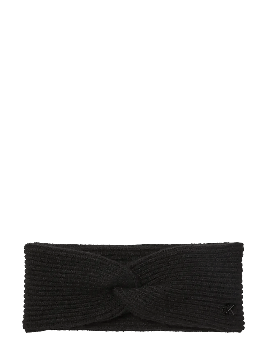 Calvin Klein - CK METAL WOOL TWIST HEADBAND - hårbånd - black - 0