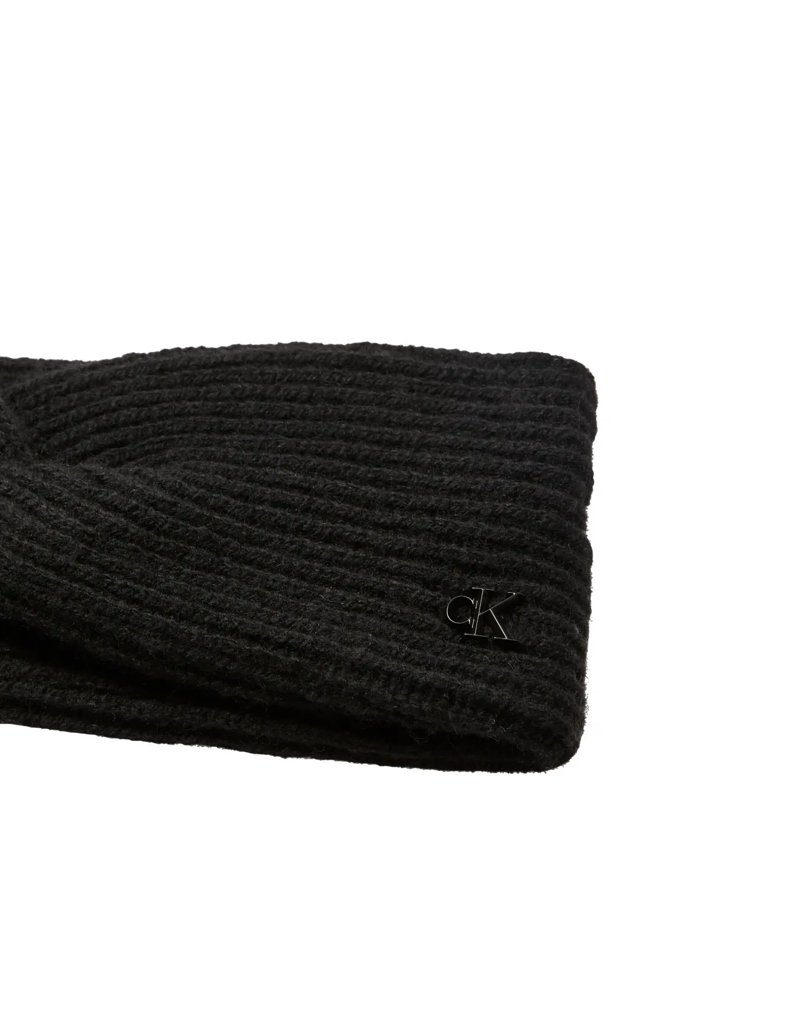 Calvin Klein - CK METAL WOOL TWIST HEADBAND - hårbånd - black - 3