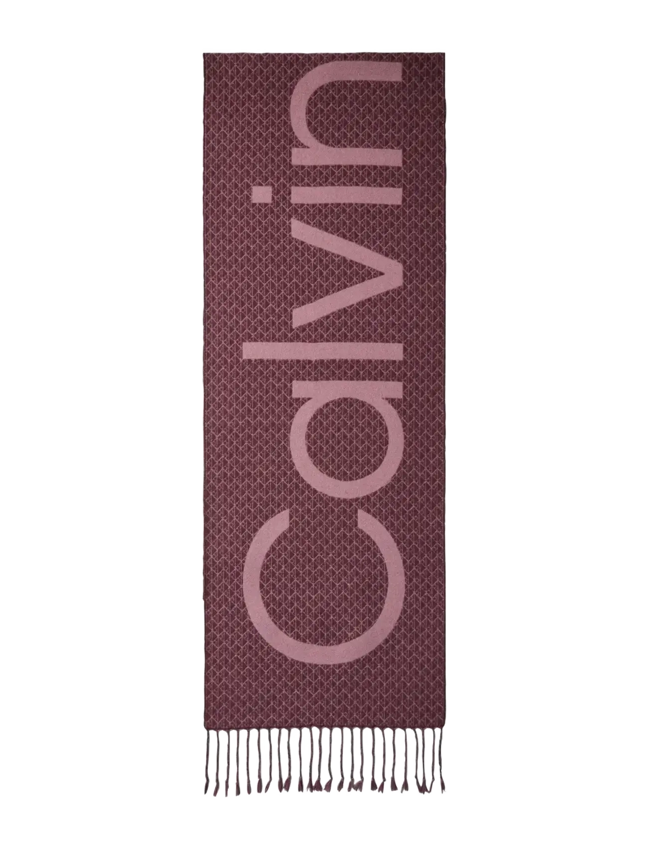 Calvin Klein AOP BOLD LOGO WOVEN MW SCARF - Calvin Klein - FUDGE / brown