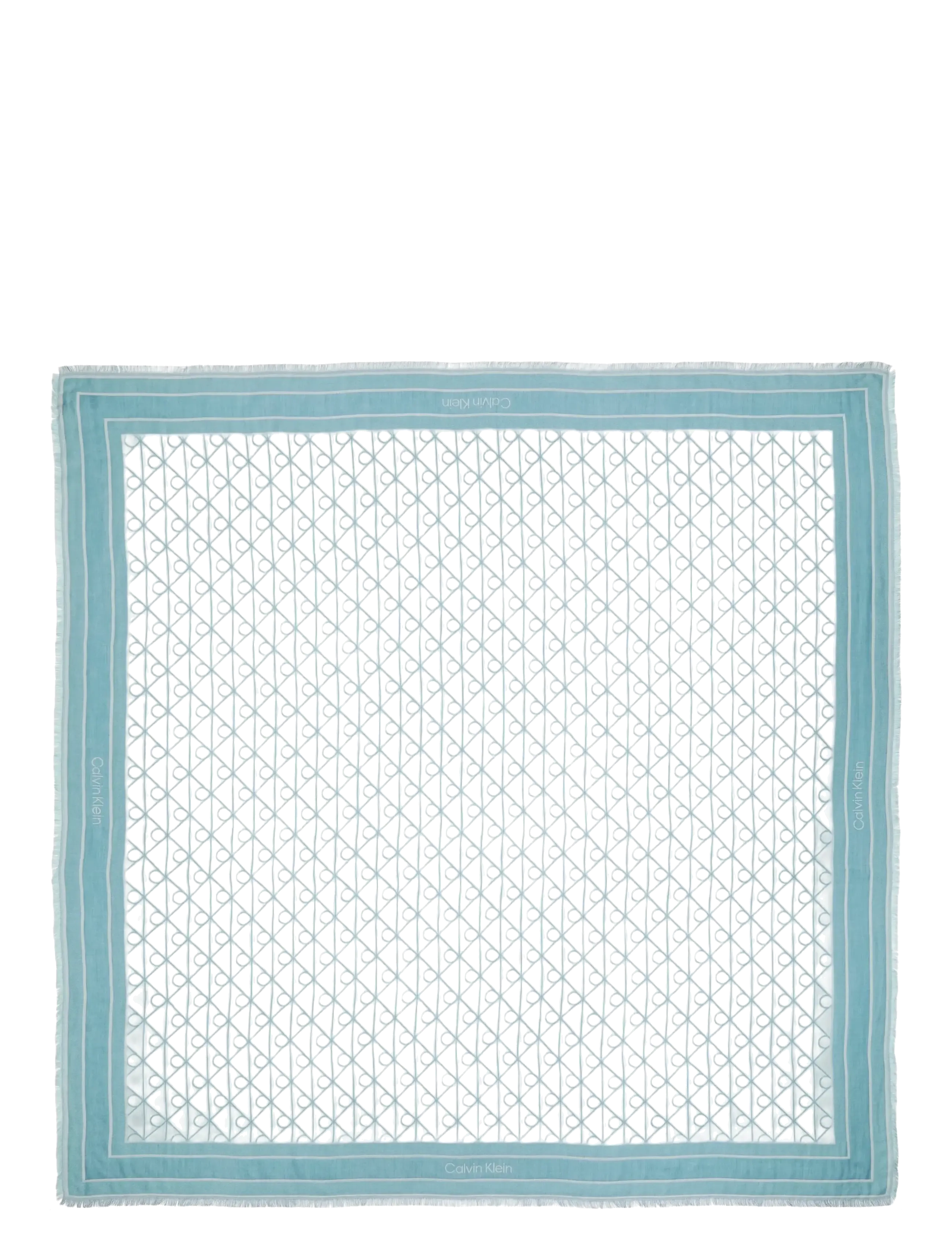 Calvin Klein - EMBLEM AOP JACQUARD SQUARE SCARF - alltags-style - whispering blue - 1