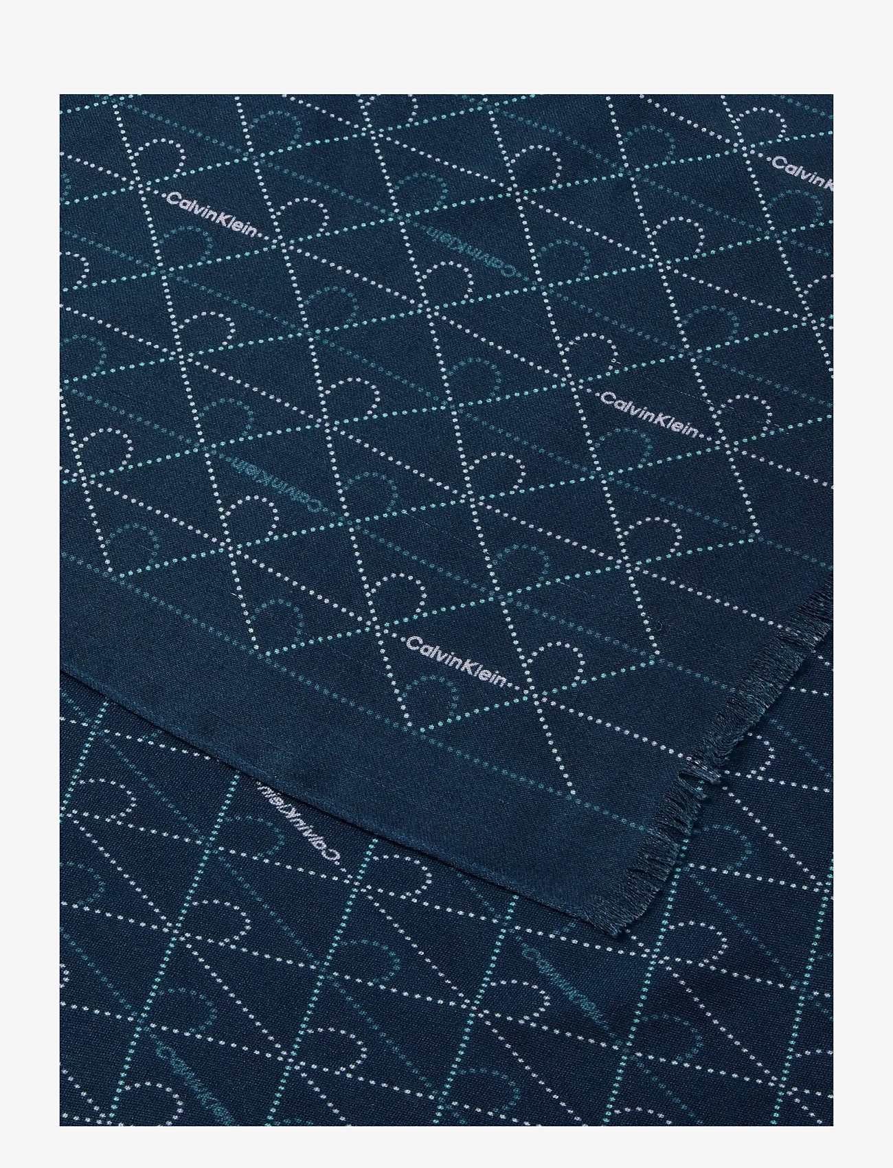 Calvin Klein - EMBLEM AOP DOT﻿TED STOLE - lightweight scarves - key largo - 1