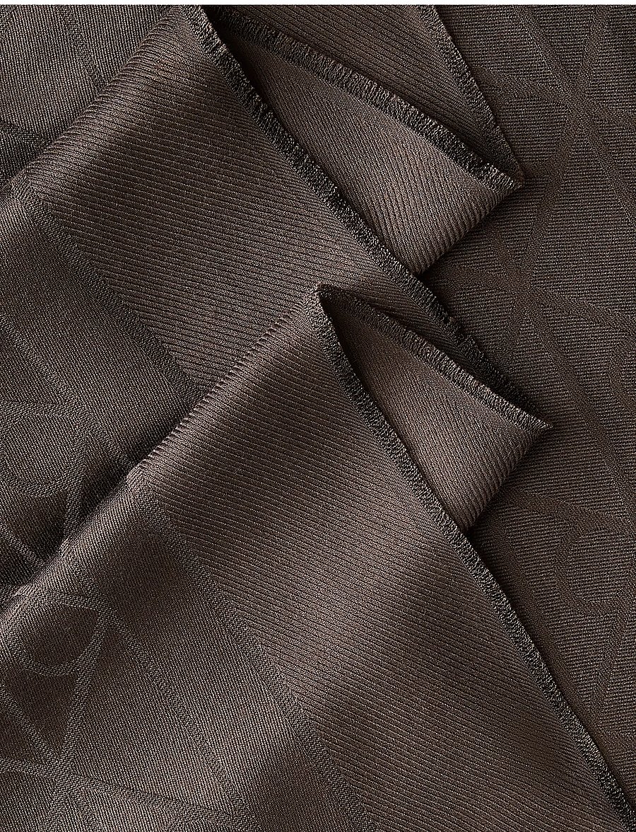 Calvin Klein - EMBLEM AOP GLOSSY TONAL SCARF - sjalar - delicioso - 1