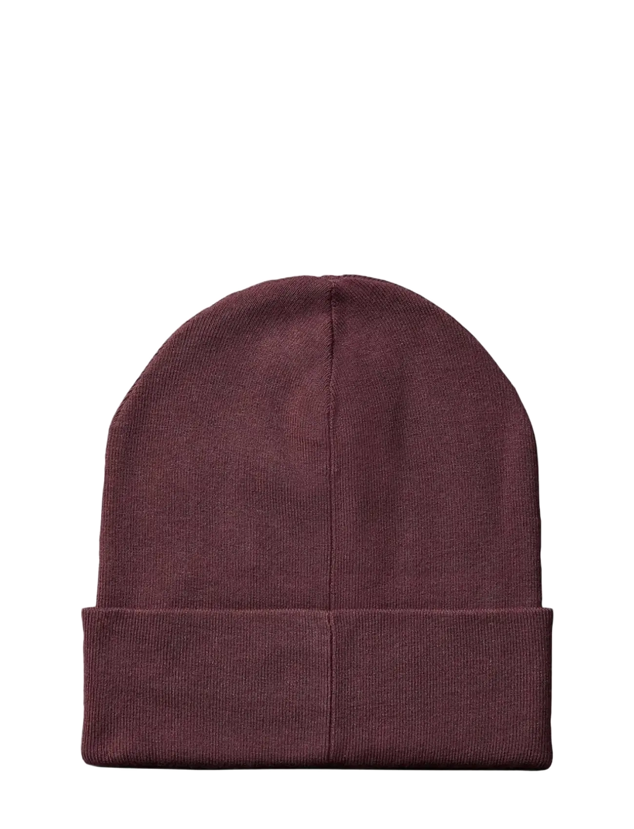 Calvin Klein - CK FINE RIB BEANIE - beanies - fudge - 1