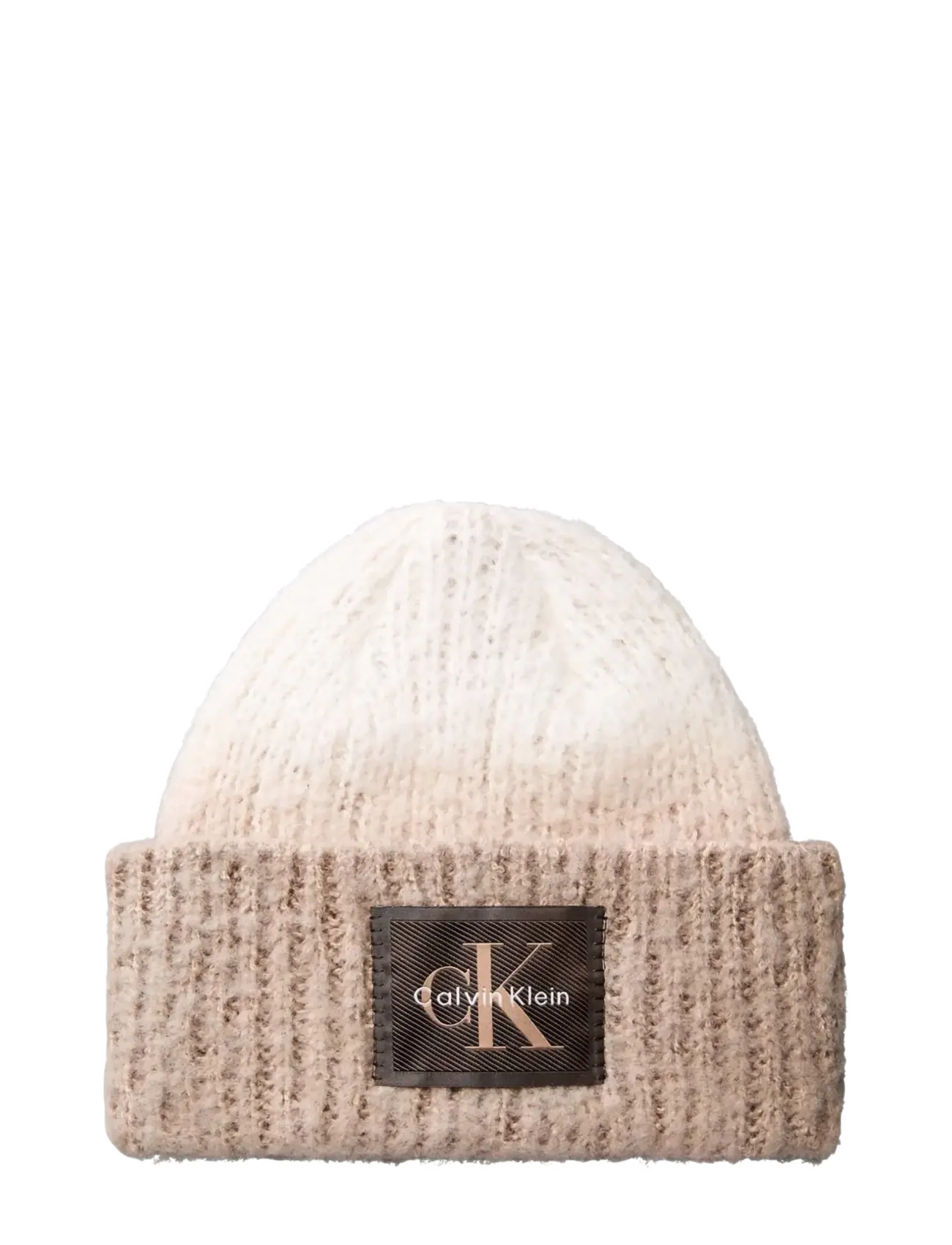Brush﻿ed Ombre Chunky Rib Beanie