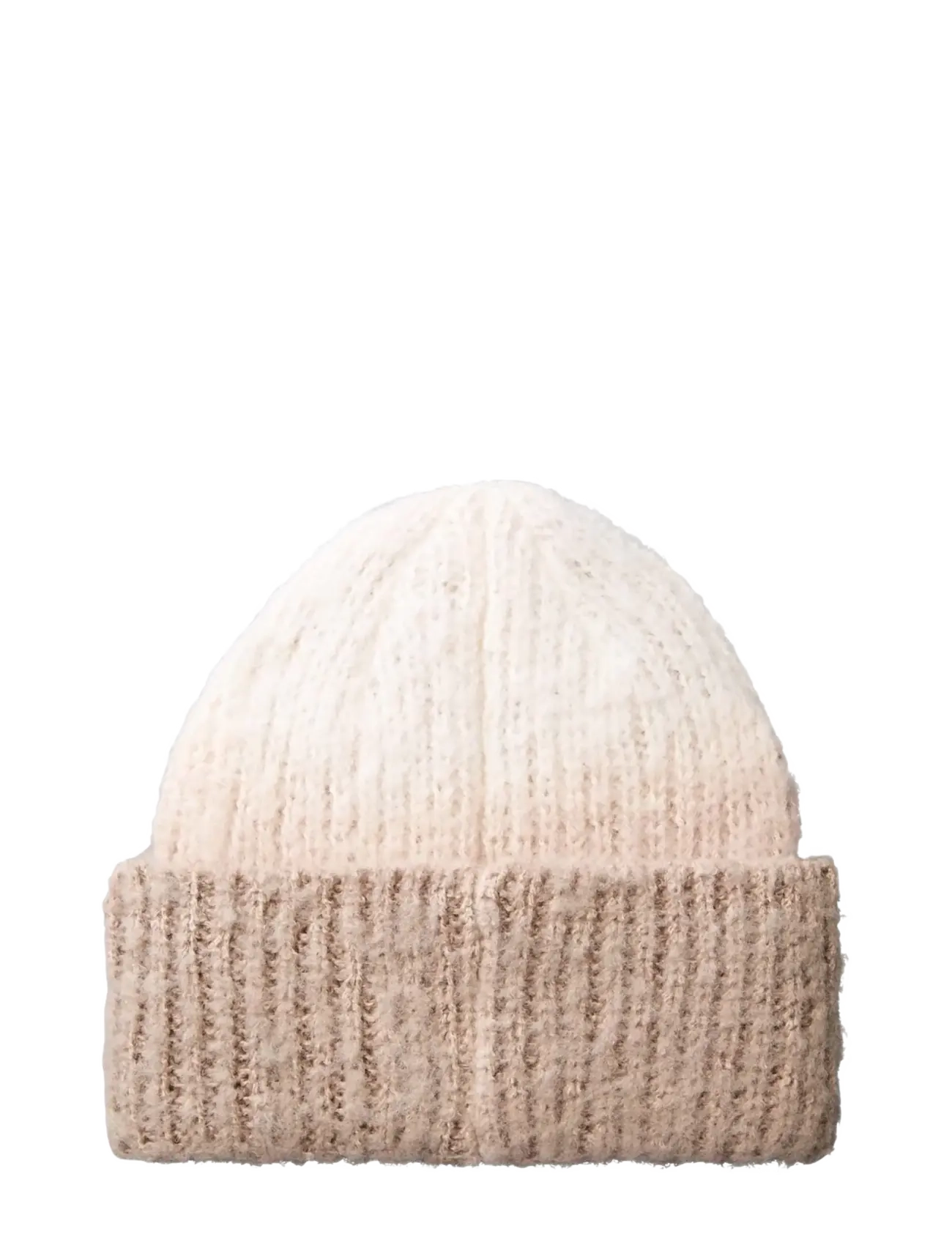 Calvin Klein - BRUSH﻿ED OMBRE CHUNKY RIB BEANIE - huer - white alyssum affogat - 1
