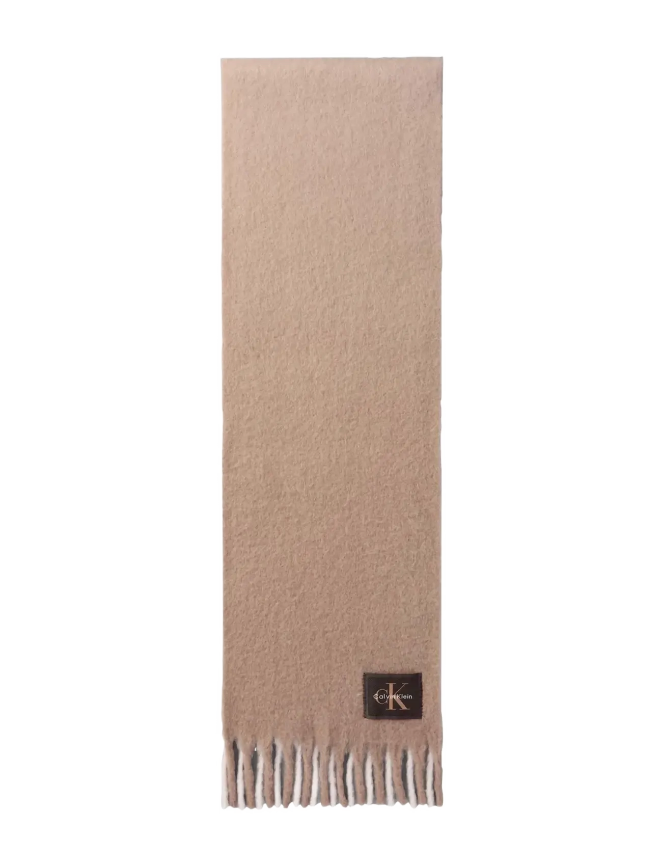 Calvin Klein BRUSHED OMBRE HW SCA﻿RF - Julegaver til kvinder - WHITE ALYSSUM AFFOGAT / beige