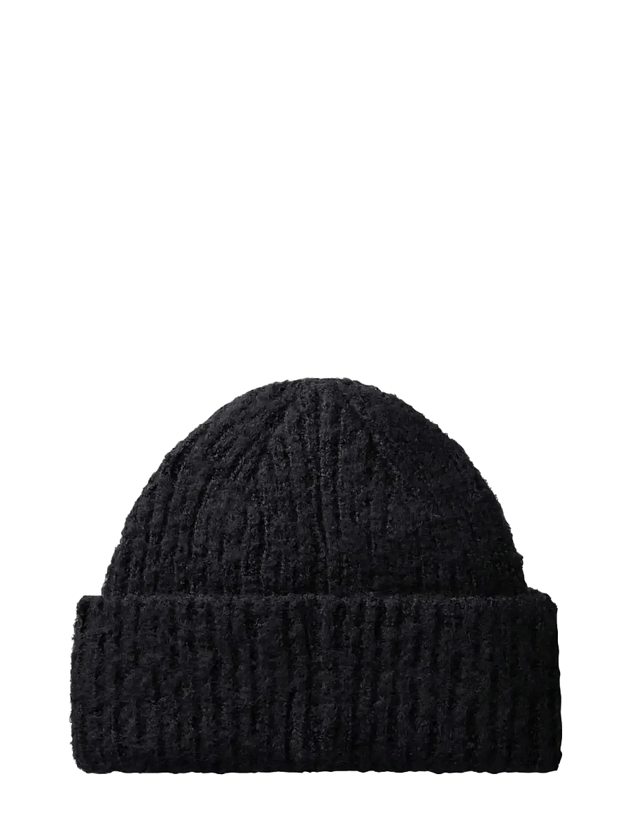 Calvin Klein - BRUSHED SOLID CHUNKY RIB BEANIE - huer - black - 1