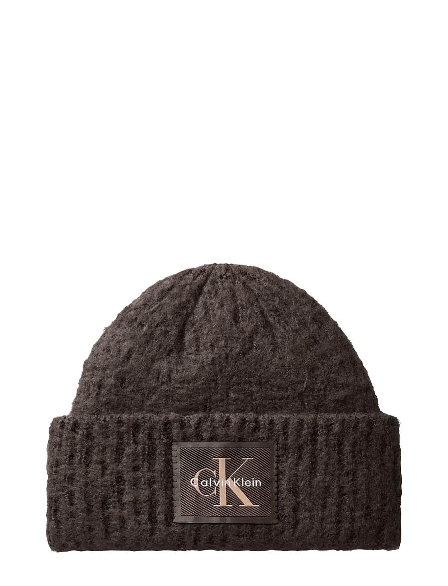 Calvin Klein - BRUSHED SOLID CHUNKY RIB BEANIE - huer - delicioso - 0