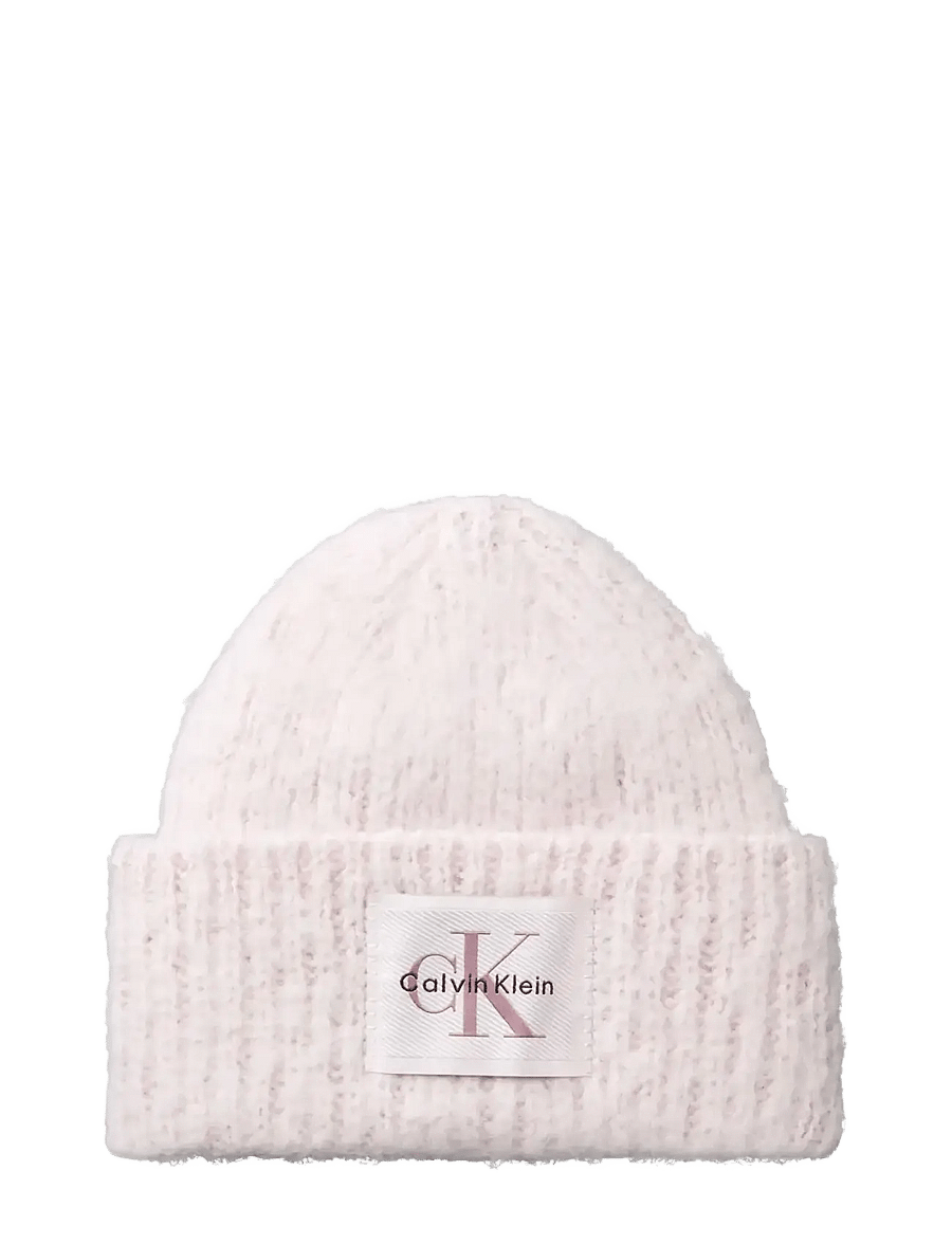 Calvin Klein - BRUSHED SOLID CHUNKY RIB BEANIE - mützen - gray lilac - 0