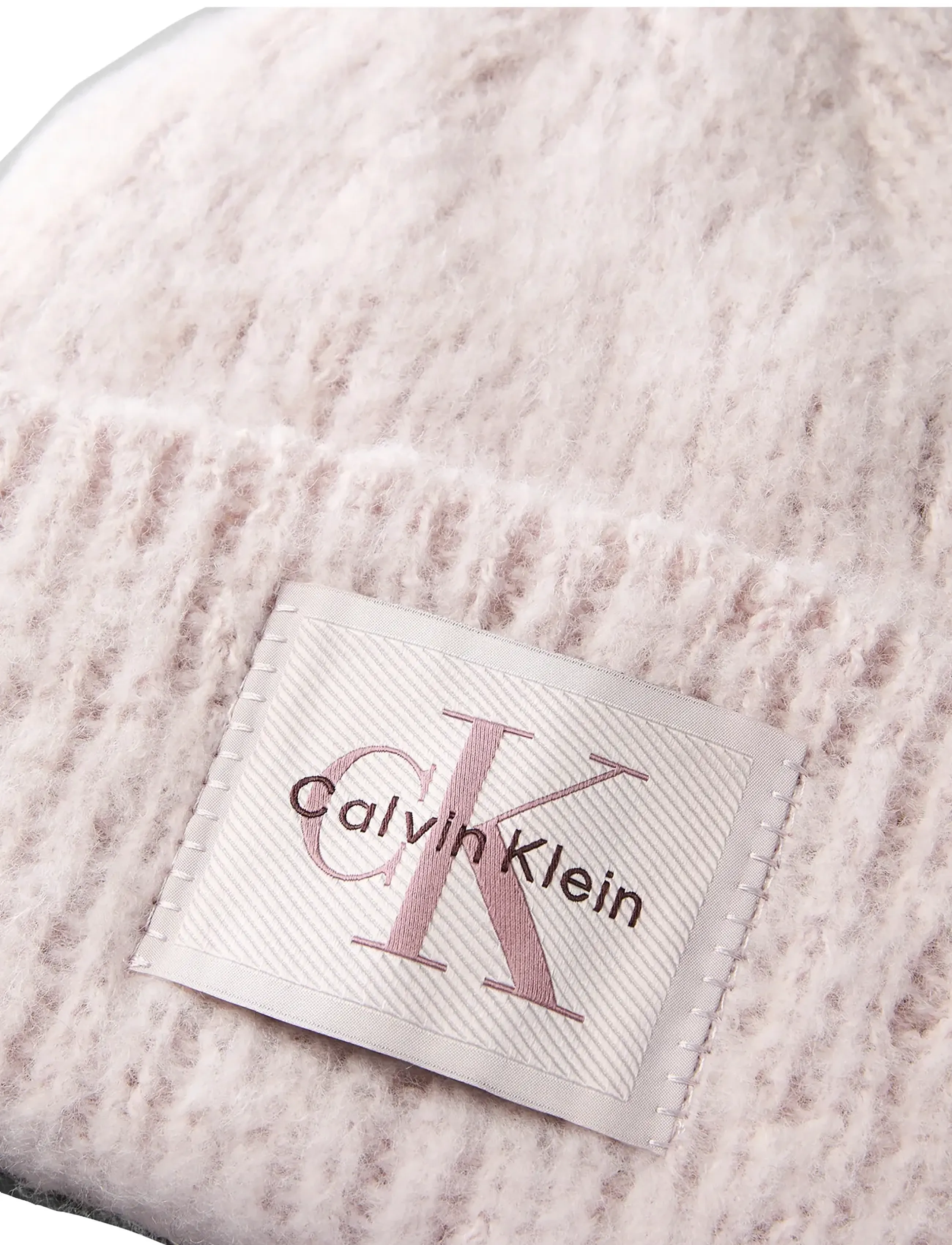 Calvin Klein - BRUSHED SOLID CHUNKY RIB BEANIE - mützen - gray lilac - 2