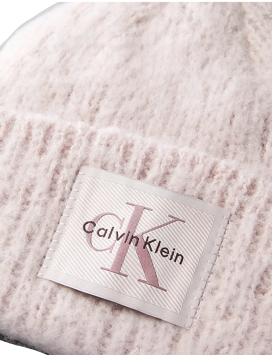 Calvin Klein - BRUSHED SOLID CHUNKY RIB BEANIE - mützen - gray lilac - 2