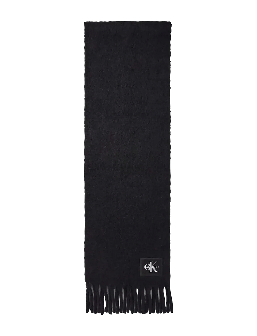 Calvin Klein - BRUSHED SOLID HW SCARF - halstørklæder - black - 0