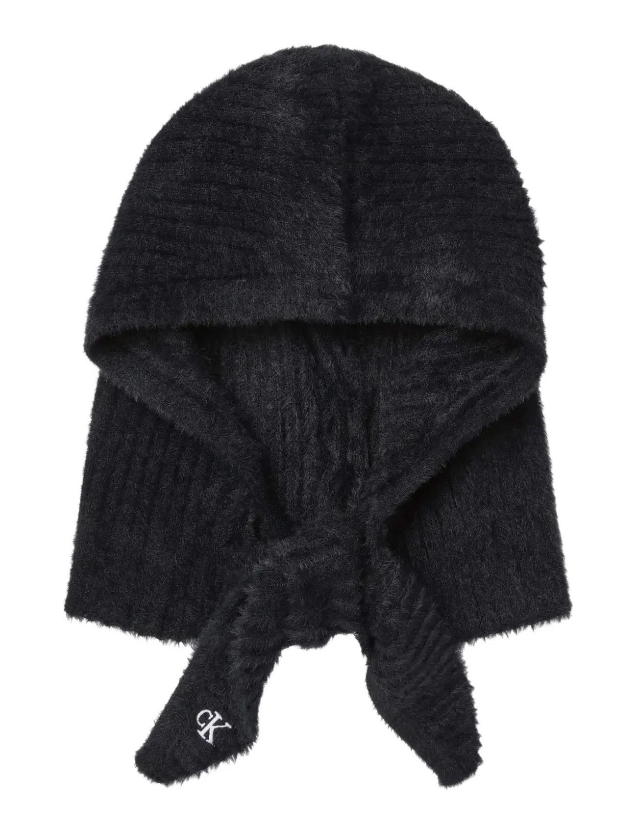 Calvin Klein FUZZY RIB BALACLAVA - Aksessuaarid - BLACK / black