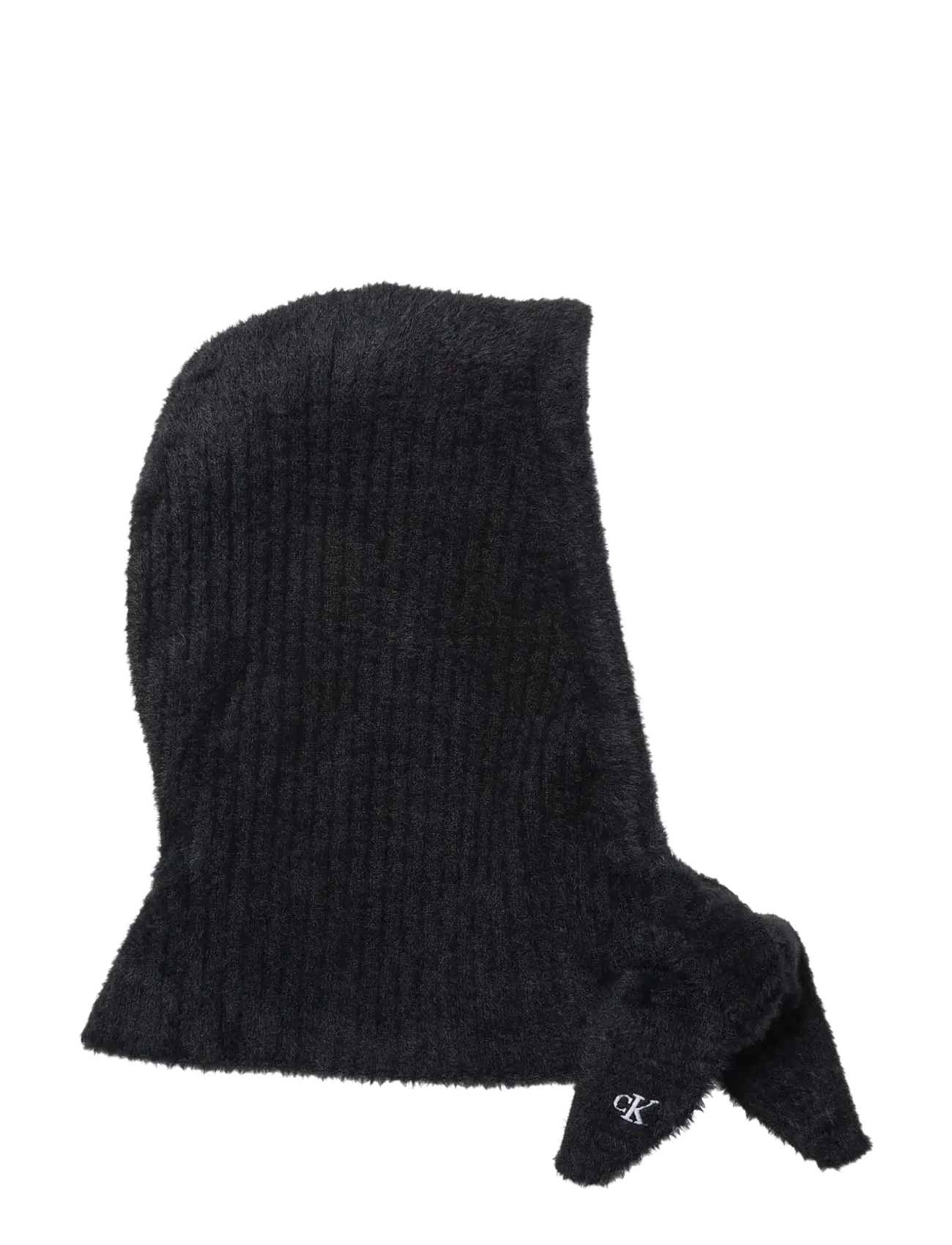 Calvin Klein - FUZZY RIB BALACLAVA - maskmütsid - black - 2
