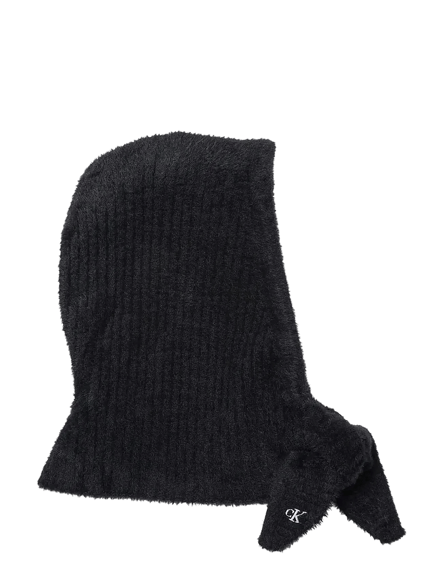 Calvin Klein - FUZZY RIB BALACLAVA - maskmütsid - black - 2