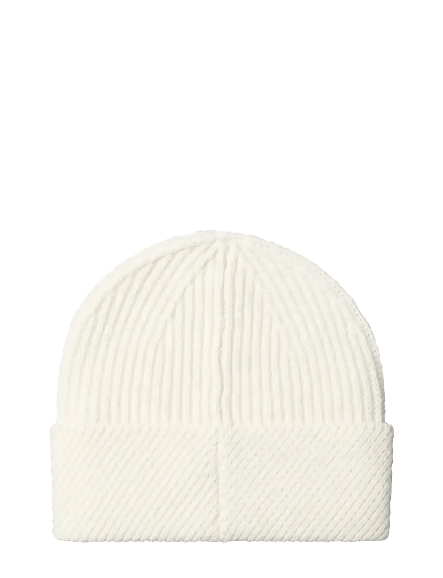 Calvin Klein - CK METAL WOOL SLANTED RIB BEANIE - huer - light hay - 1