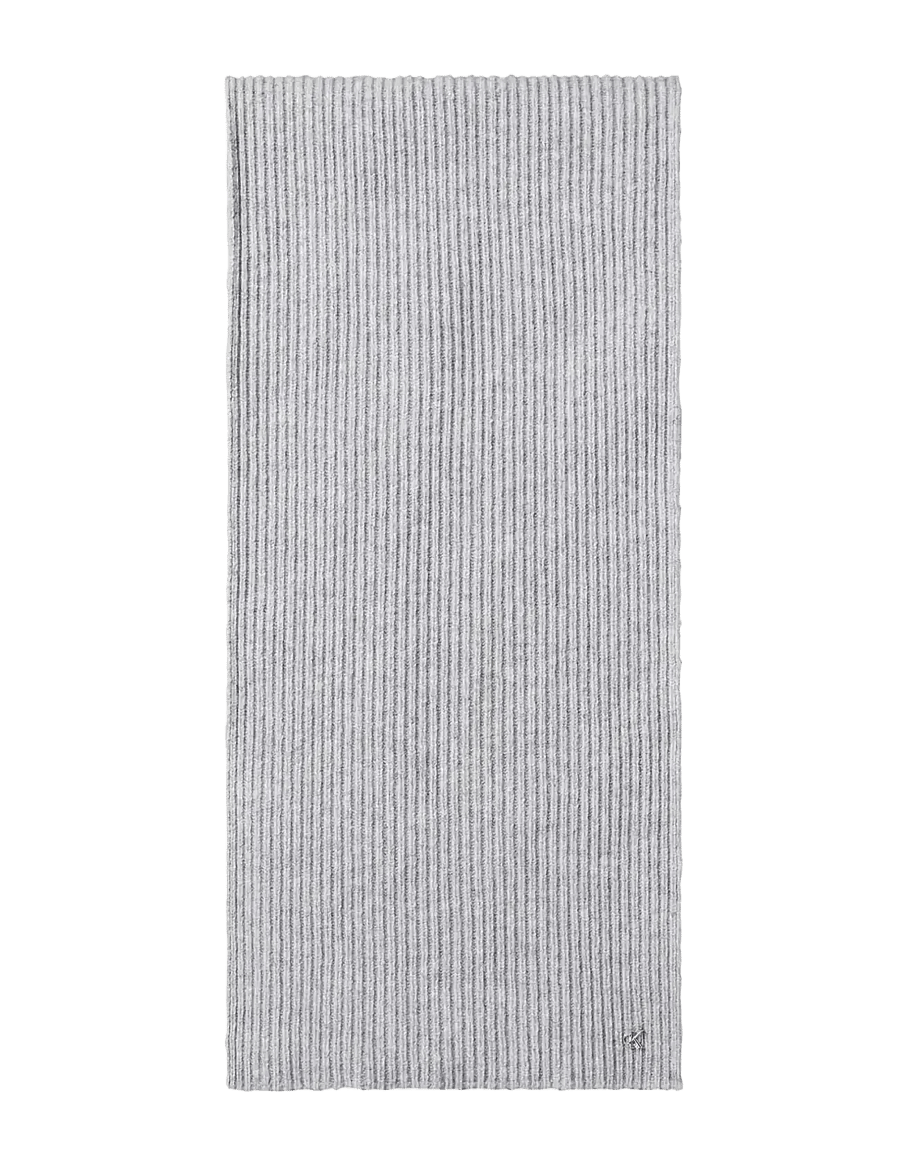 Calvin Klein - CK METAL WOOL RIB SCARF - halsdukar - bc05 grey heather - 0