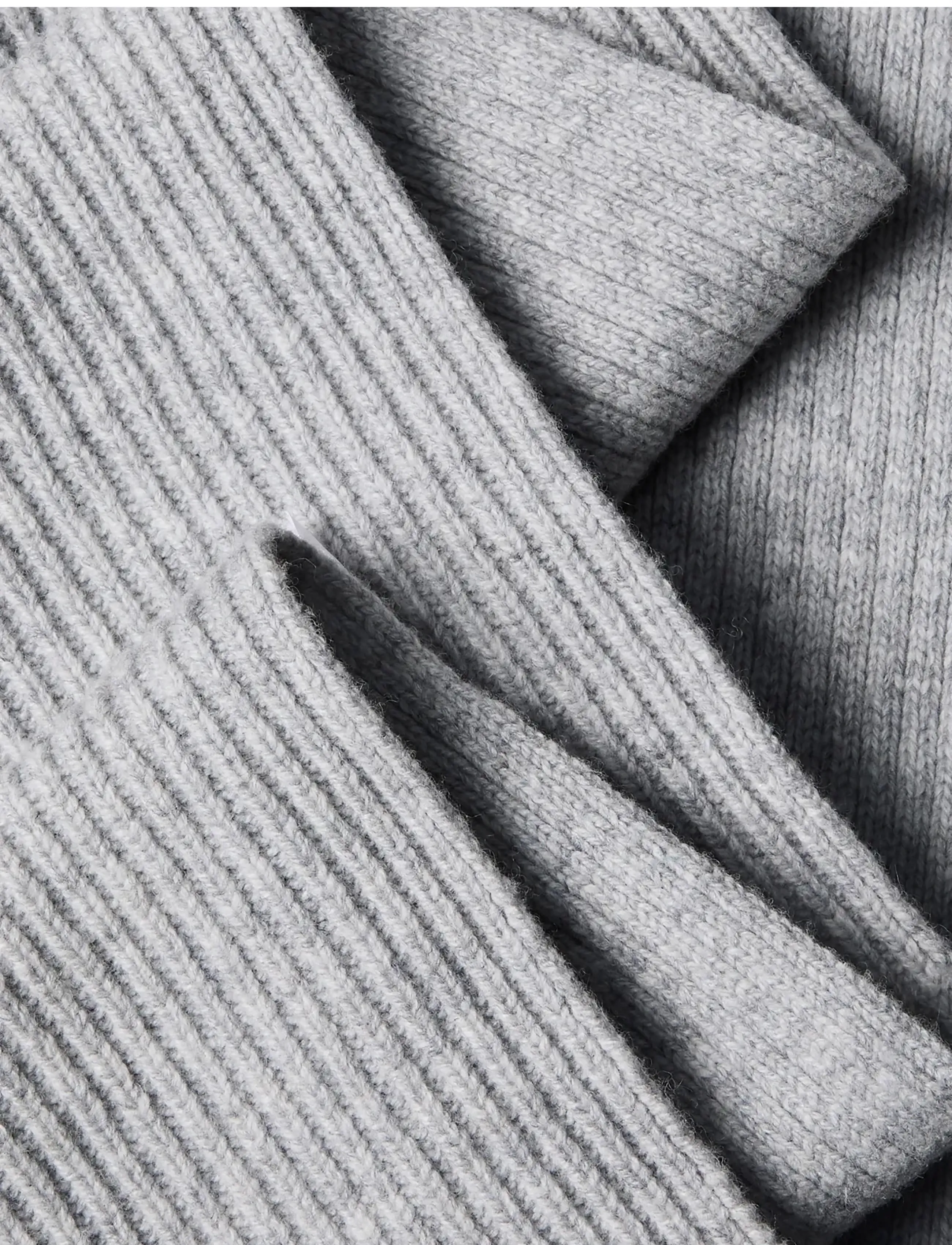 Calvin Klein - CK METAL WOOL RIB SCARF - bc05 grey heather - 1
