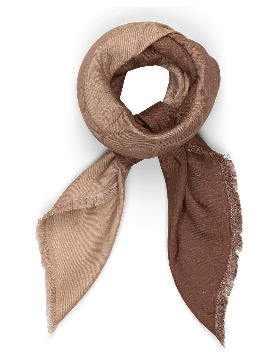 Calvin Klein - GRADIENT EMBLEM SQUARE SCARF 70x - tynde tørklæder - cornstalk - 0