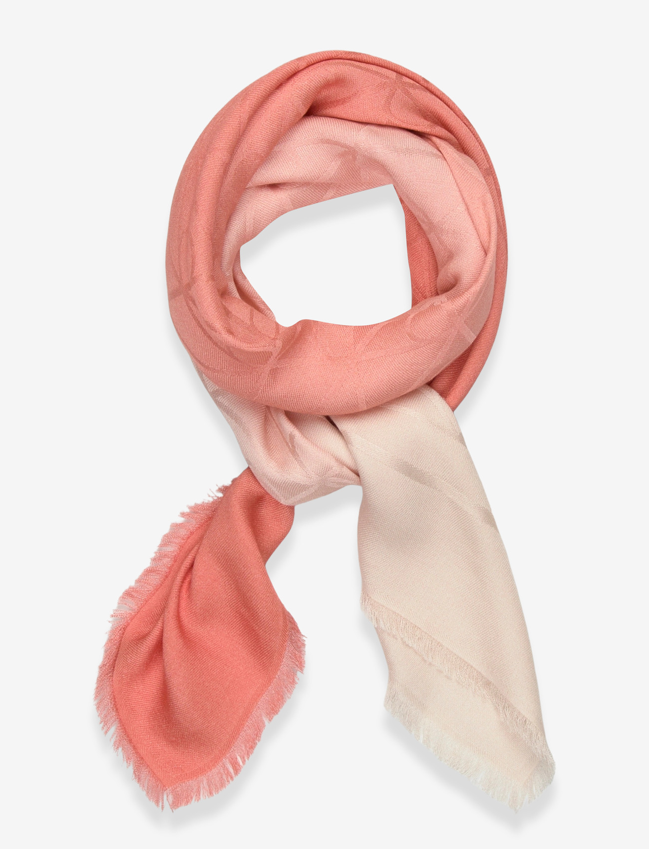 Calvin Klein - GRADIENT EMBLEM SQUARE SCARF 70x - tynde tørklæder - sunfruit fun - 0