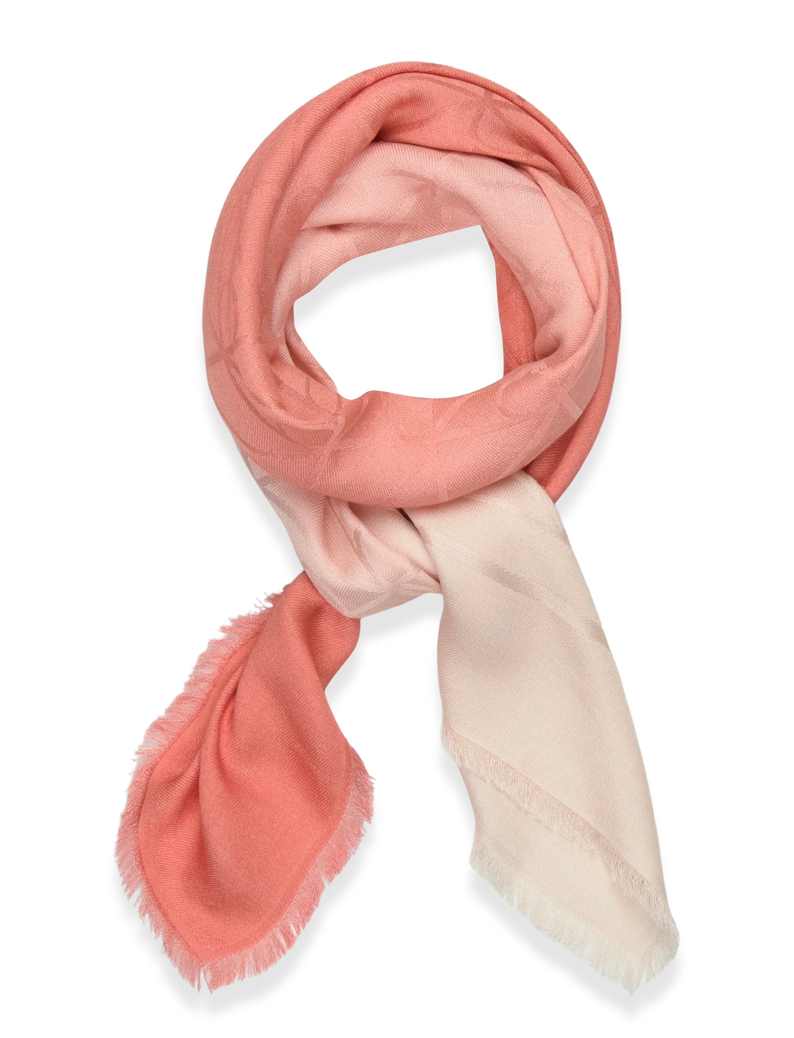 Calvin Klein GRADIENT EMBLEM SQUARE SCARF 70x - Accessoires - SUNFRUIT FUN / coral