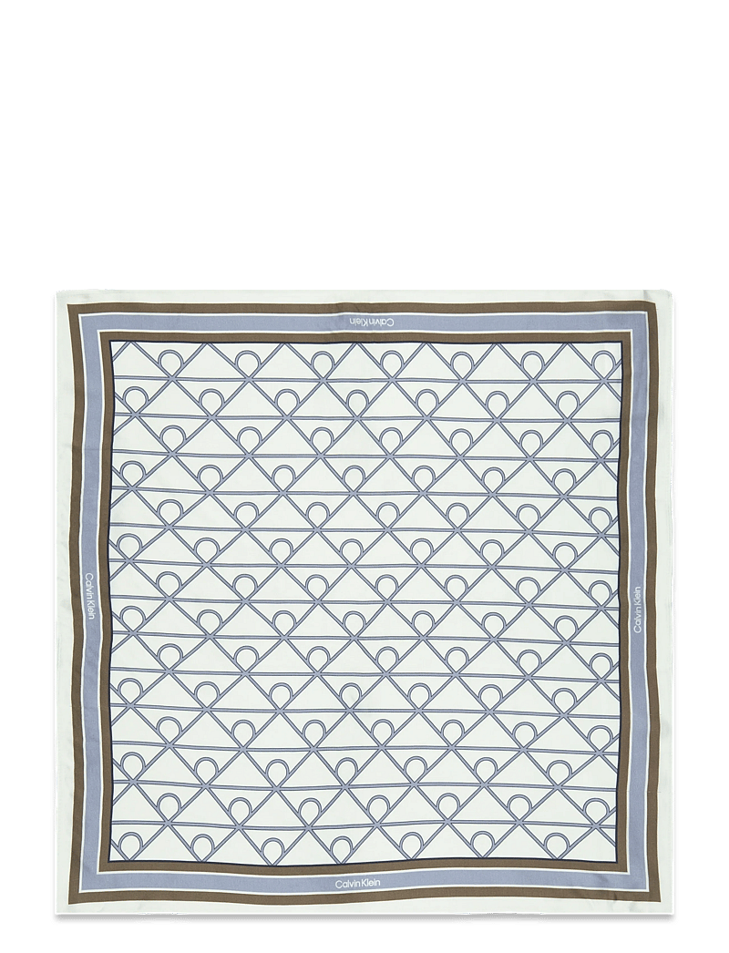 Calvin Klein - EMBLEM AOP PRINTED BANDANA - tynde tørklæder - faded denim - 1