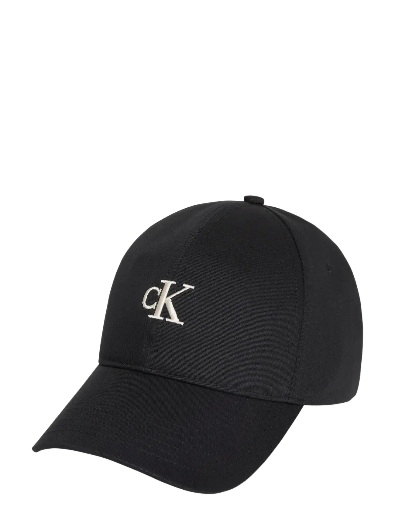 MONOGRAM EMBROIDERY BASEBALL CAP - BLACK