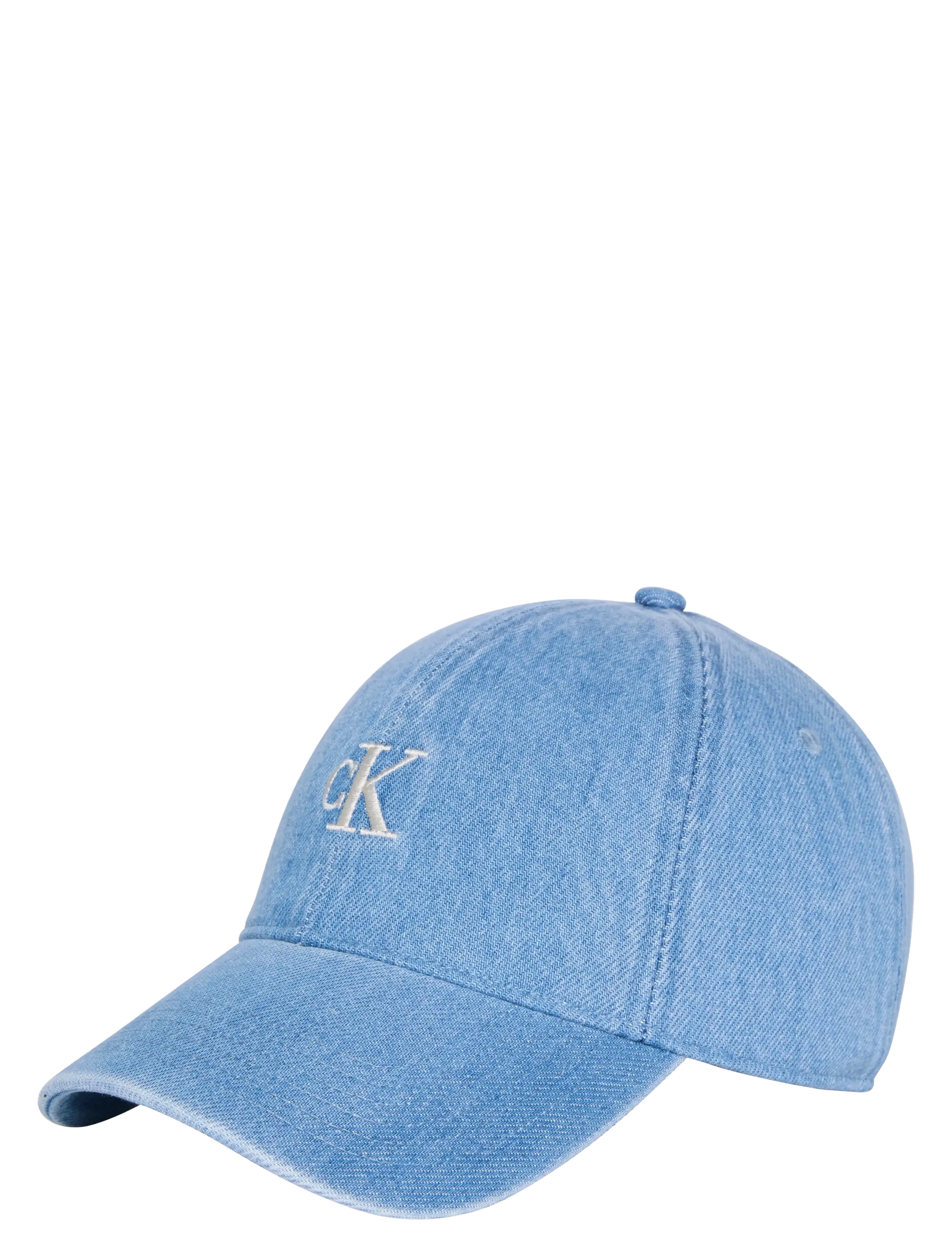 Calvin Klein MONOGRAM EMBROIDERY DENIM CAP - Accessories - VINTAGE DENIM / blue