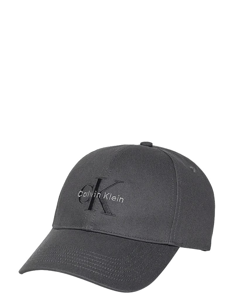 Calvin Klein - MONOLOGO EMBROIDERY BASEBALL CAP - caps - charcoal gray - 1
