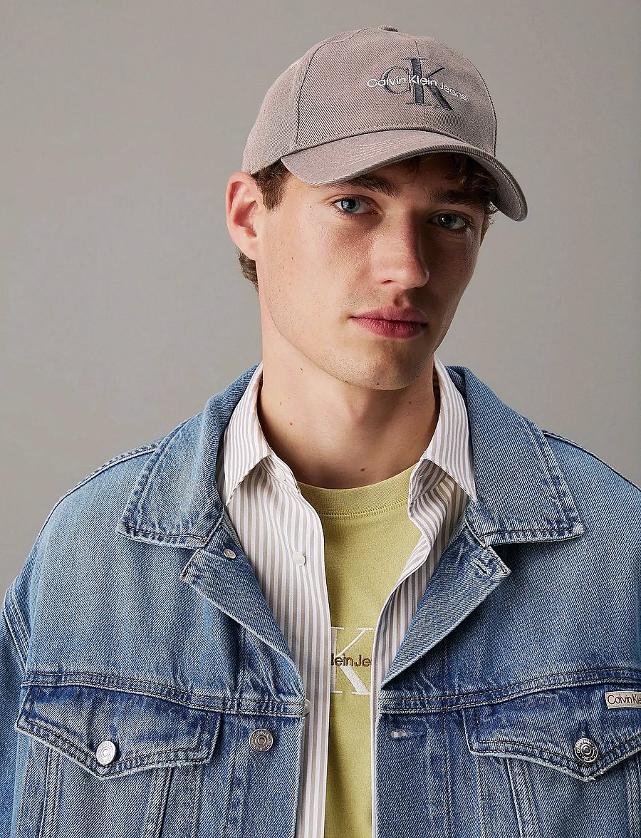 Calvin Klein - MONOLOGO EMBROIDERY BASEBALL CAP - kasketter - charcoal gray - 0