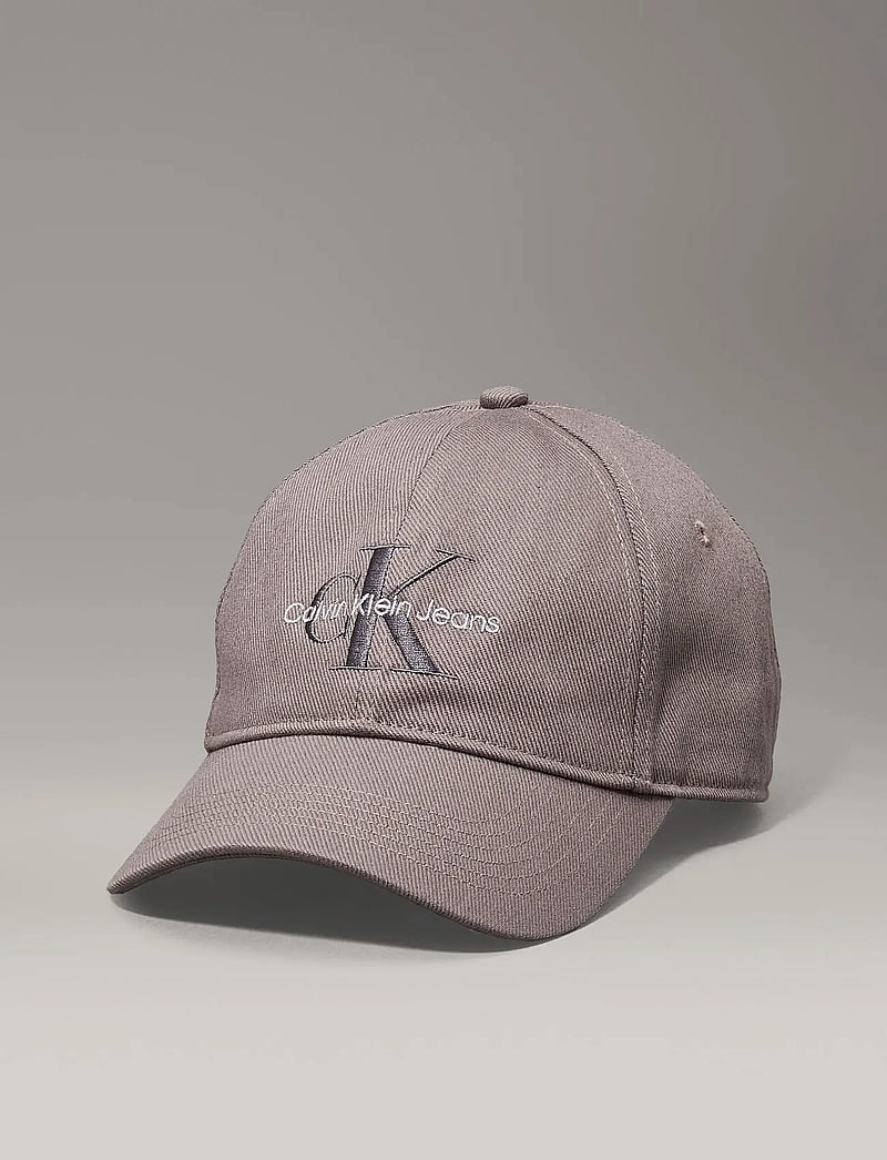 Calvin Klein - MONOLOGO EMBROIDERY BASEBALL CAP - caps - charcoal gray - 3