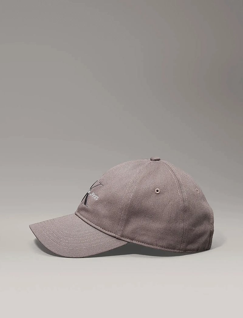 Calvin Klein - MONOLOGO EMBROIDERY BASEBALL CAP - caps - charcoal gray - 4