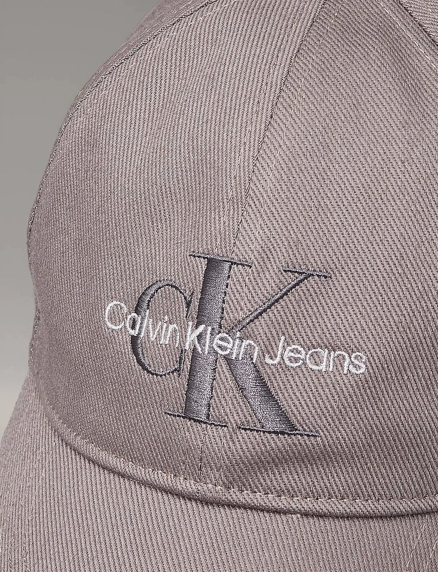 Calvin Klein - MONOLOGO EMBROIDERY BASEBALL CAP - kasketter - charcoal gray - 5