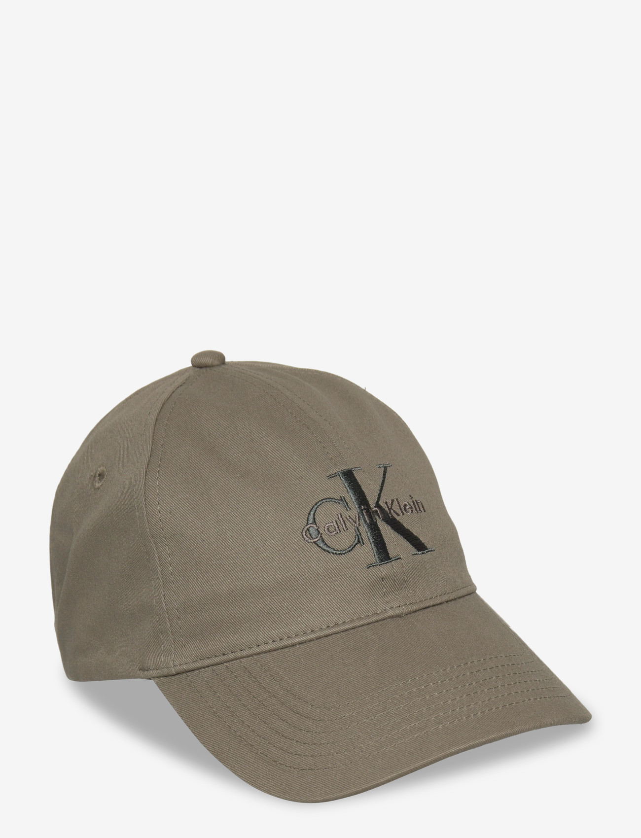 Calvin Klein - MONOLOGO EMBROIDERY BASEBALL CAP - kasketter - dusty olive - 0