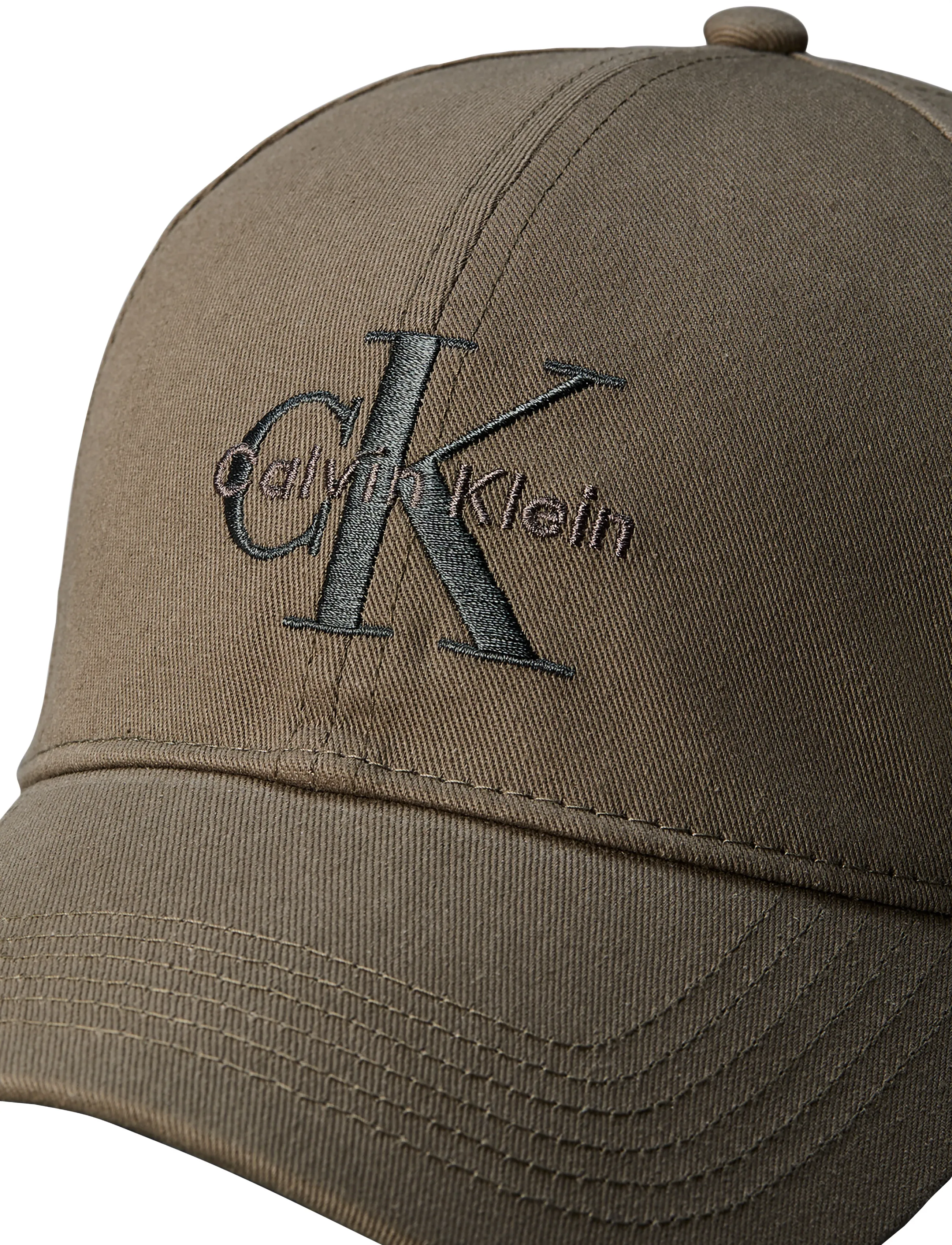 Calvin Klein - MONOLOGO EMBROIDERY BASEBALL CAP - premium styles - dusty olive - 2