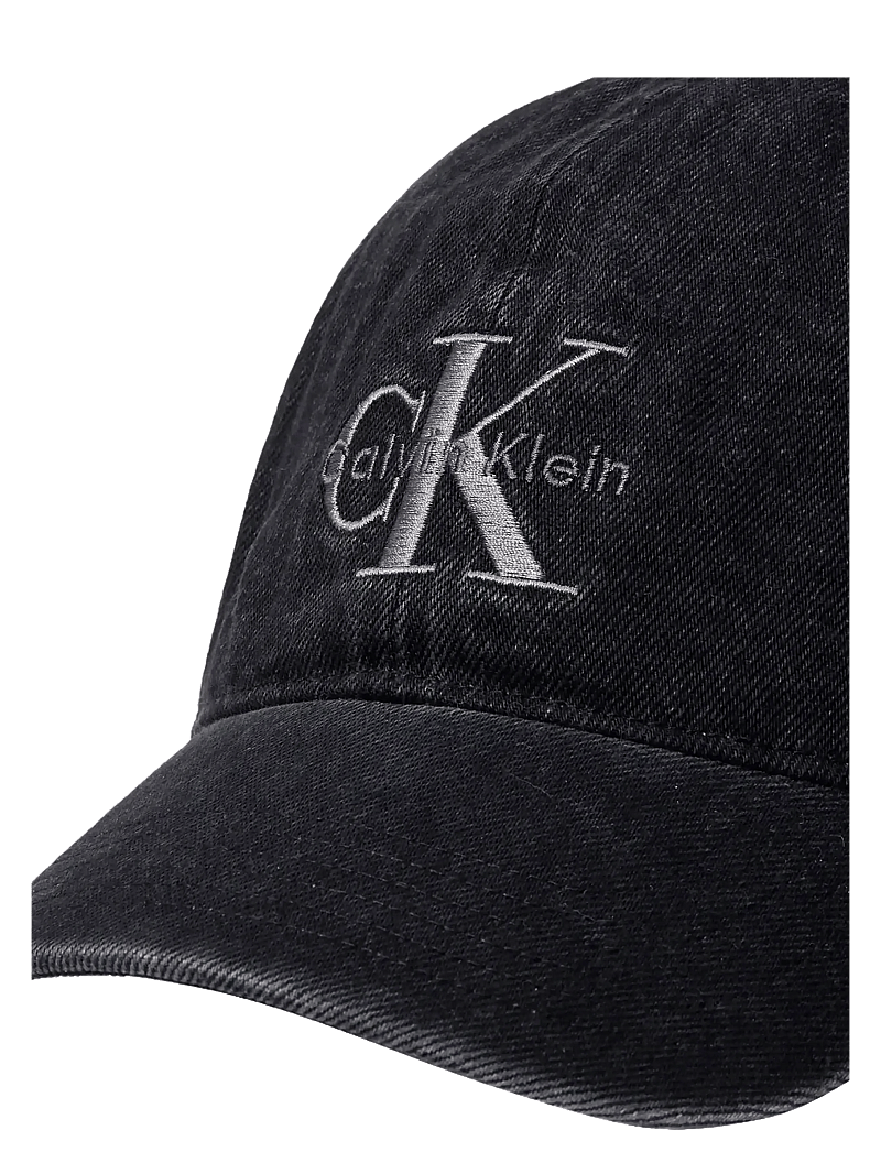 Calvin Klein - MNLG EMBRDRY DNM BSB - kepsar - black - 2