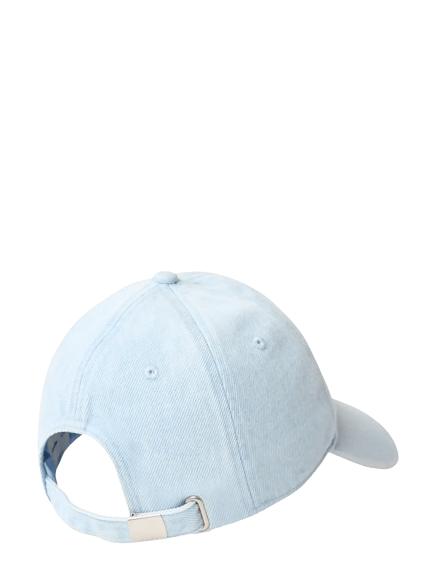 Calvin Klein - MONOLOGO EMBROIDERY DENIM CAP - caps - light wash denim - 1