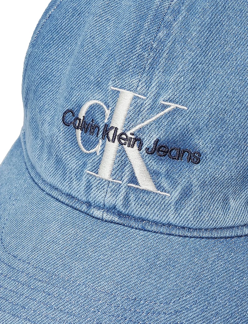 Calvin Klein - MONOLOGO EMBROIDERY DENIM CAP - caps - vintage denim - 4