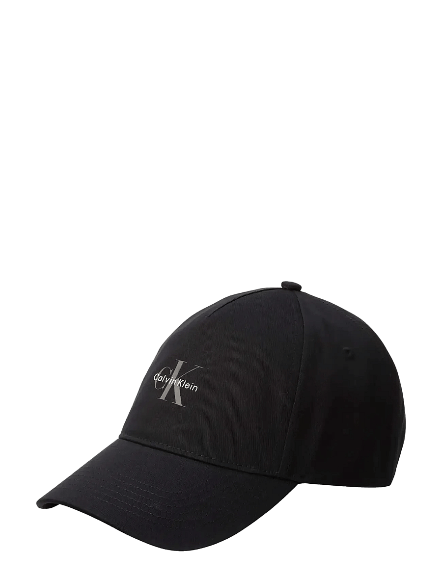 Calvin Klein - MONOLOGO PRINTED BASEBALL CAP - kappen - black - 0