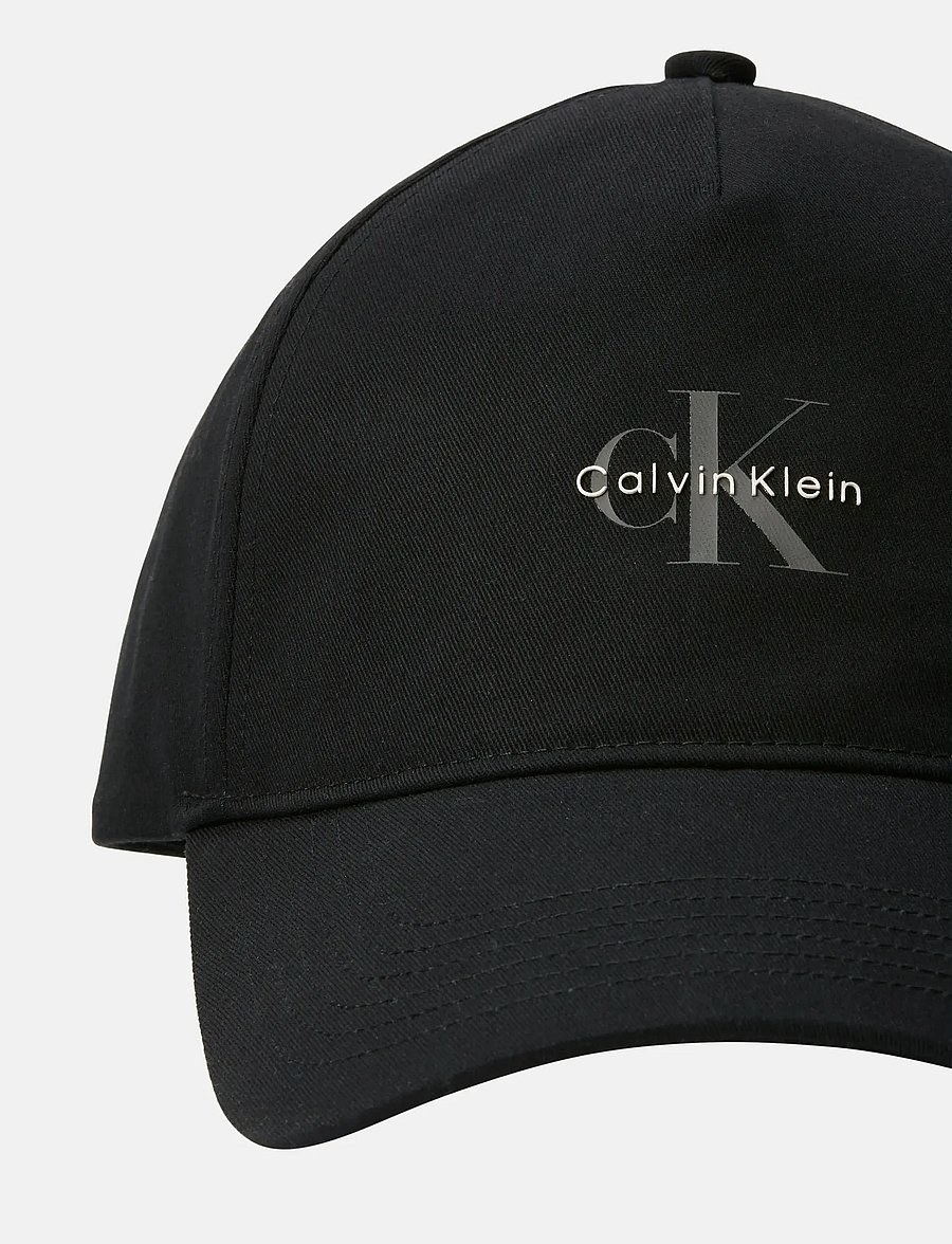 Calvin Klein - MONOLOGO PRINTED BASEBALL CAP - kappen - black - 4