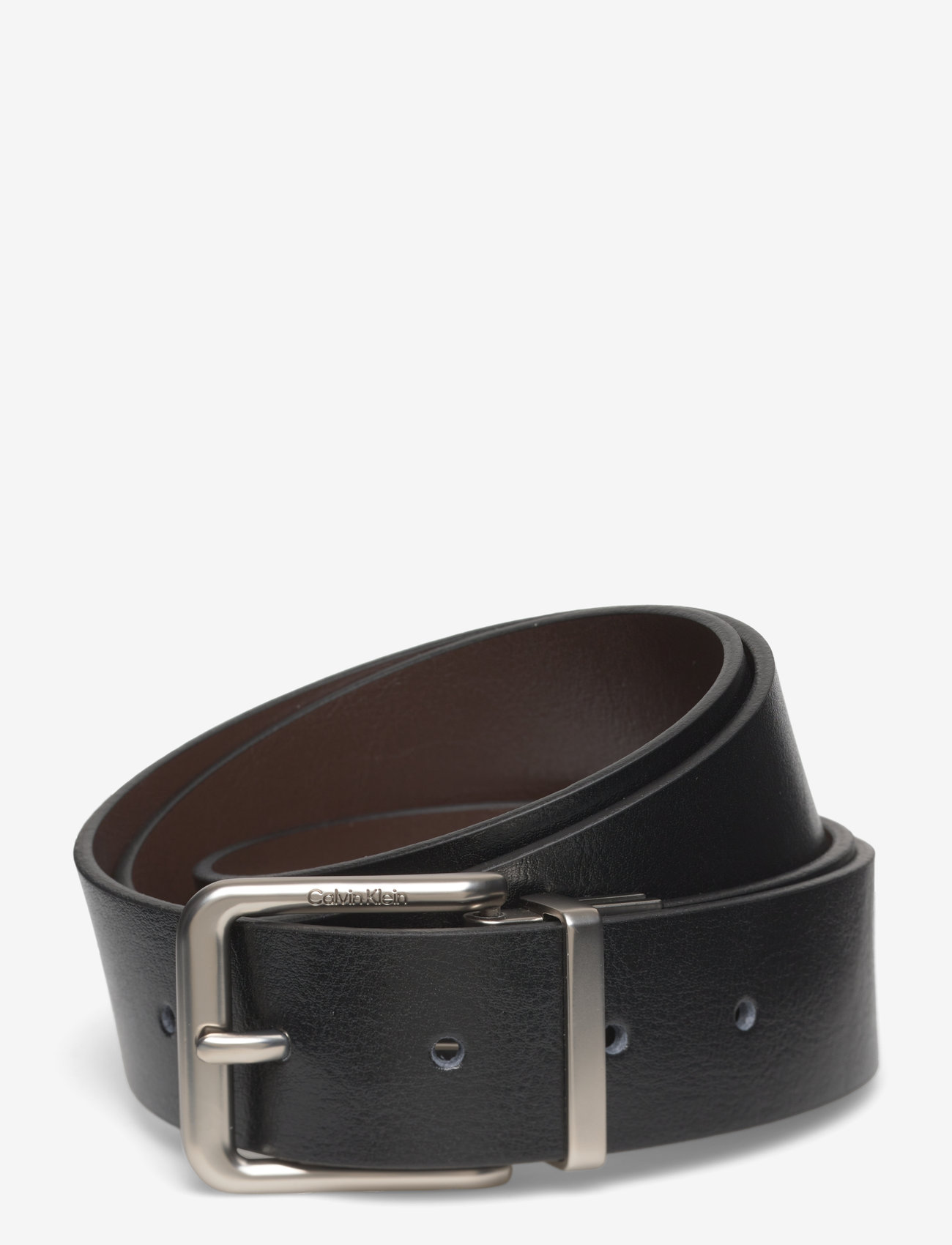Calvin Klein - CASUAL PIN BUCKLE 35MM ADJ/REV - klassisch gürtel - black delicioso pewter - 1