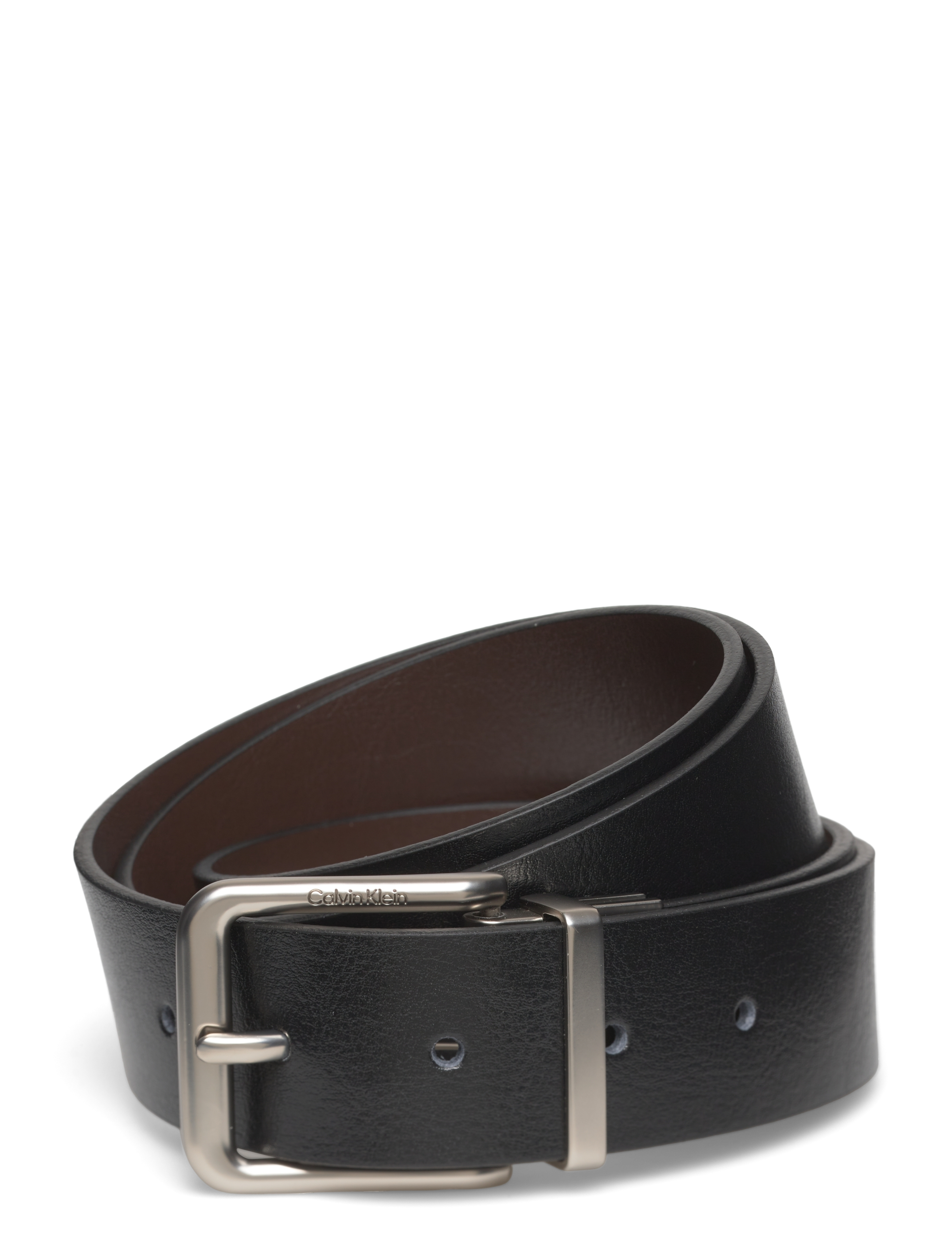 Calvin Klein - CASUAL PIN BUCKLE 35MM ADJ/REV - black delicioso pewter - 1