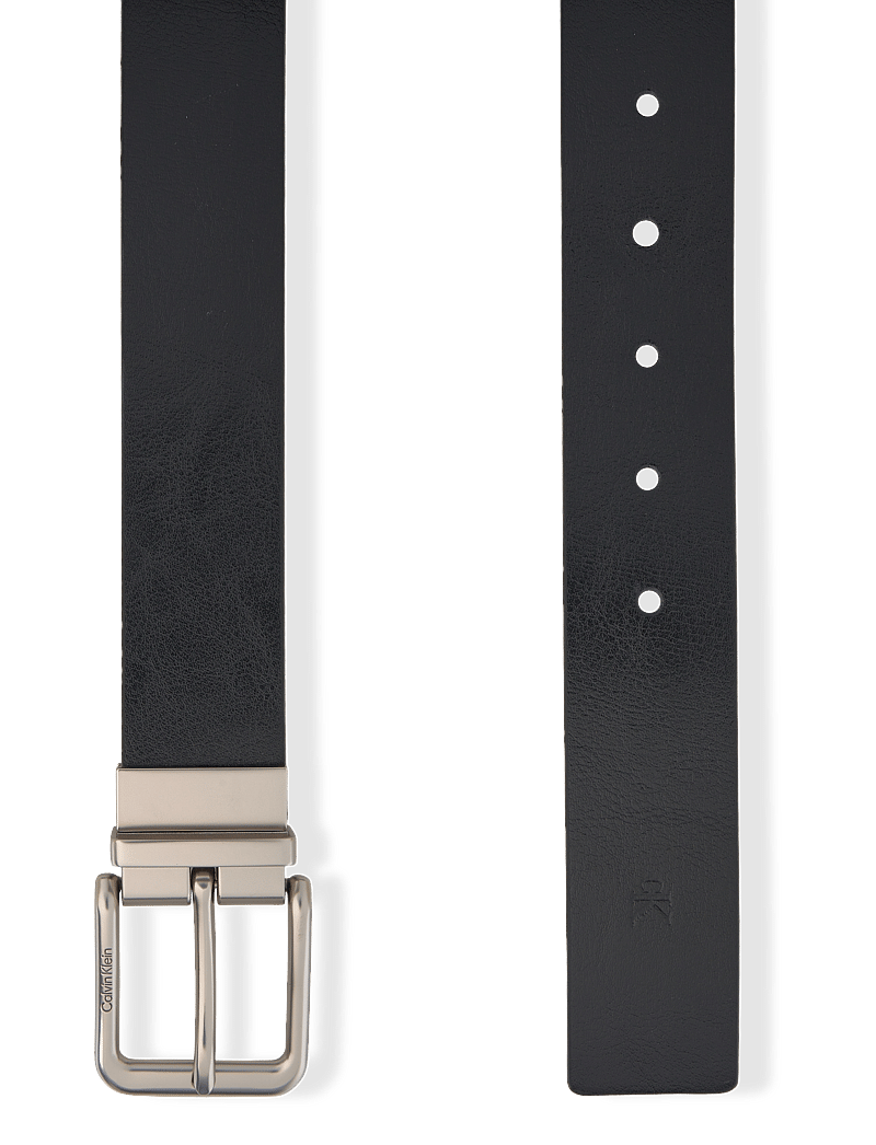 Calvin Klein - CASUAL PIN BUCKLE 35MM ADJ/REV - klassisch gürtel - black delicioso pewter - 2