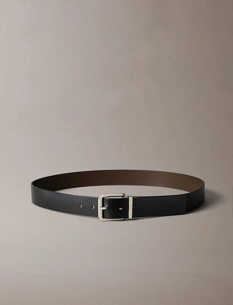 Calvin Klein - CASUAL PIN BUCKLE 35MM ADJ/REV - klassisch gürtel - black delicioso pewter - 5