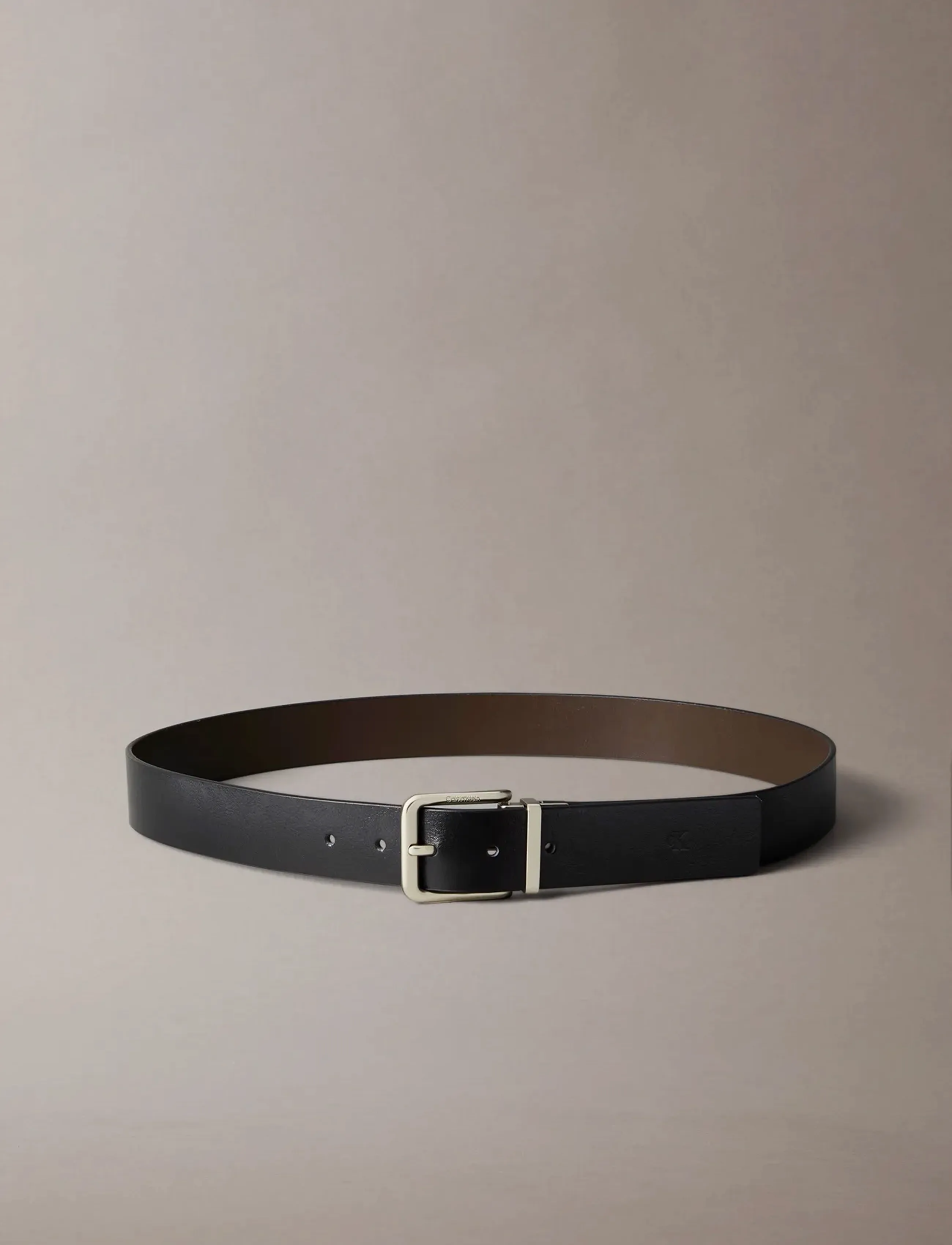 Calvin Klein - CASUAL PIN BUCKLE 35MM ADJ/REV - black delicioso pewter - 5
